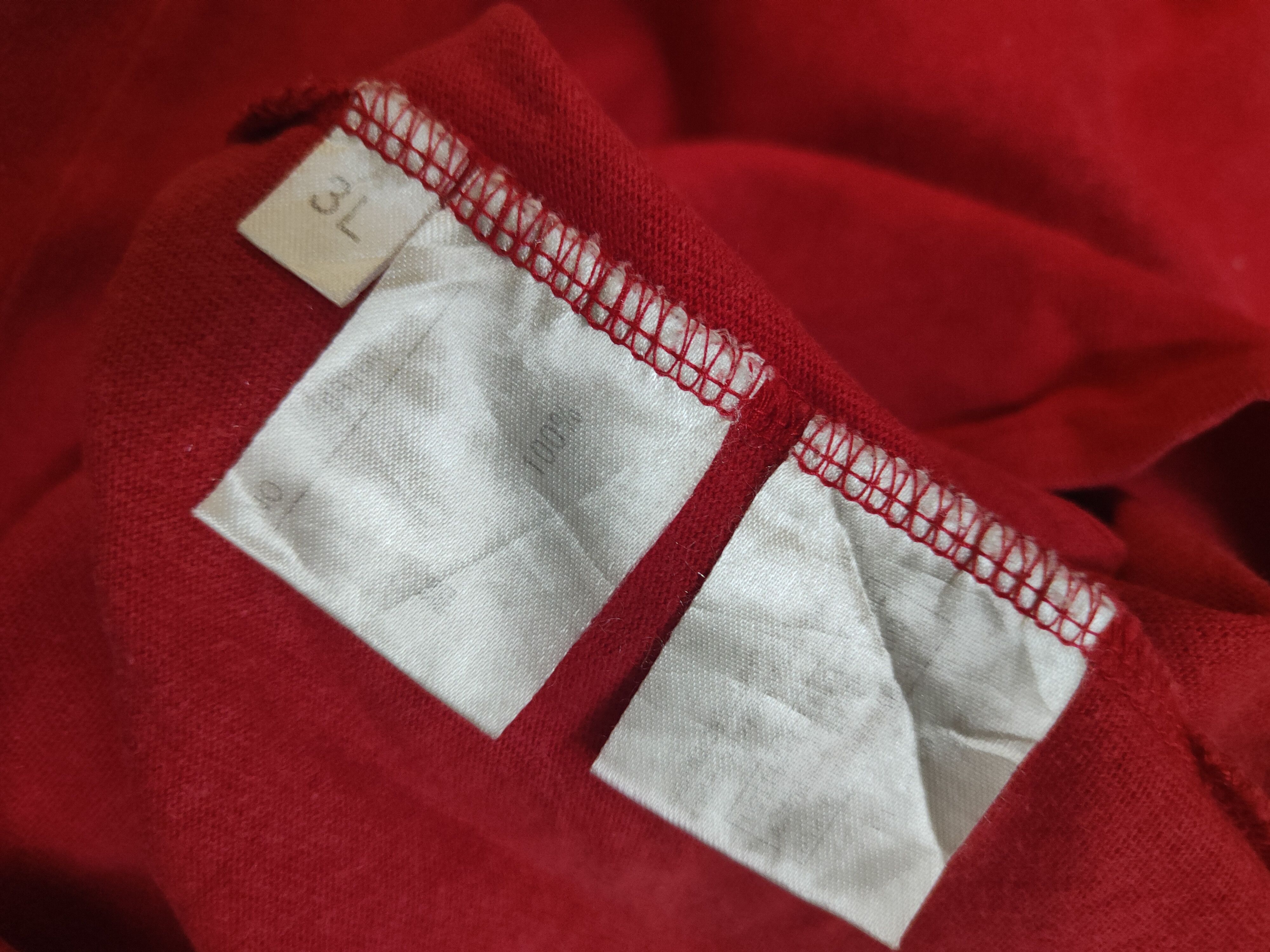 Japanese Brand DL One Piece Red Black Short Sleeve T-shirt #1630 Size US L / EU 52-54 / 3 - 12 Thumbnail