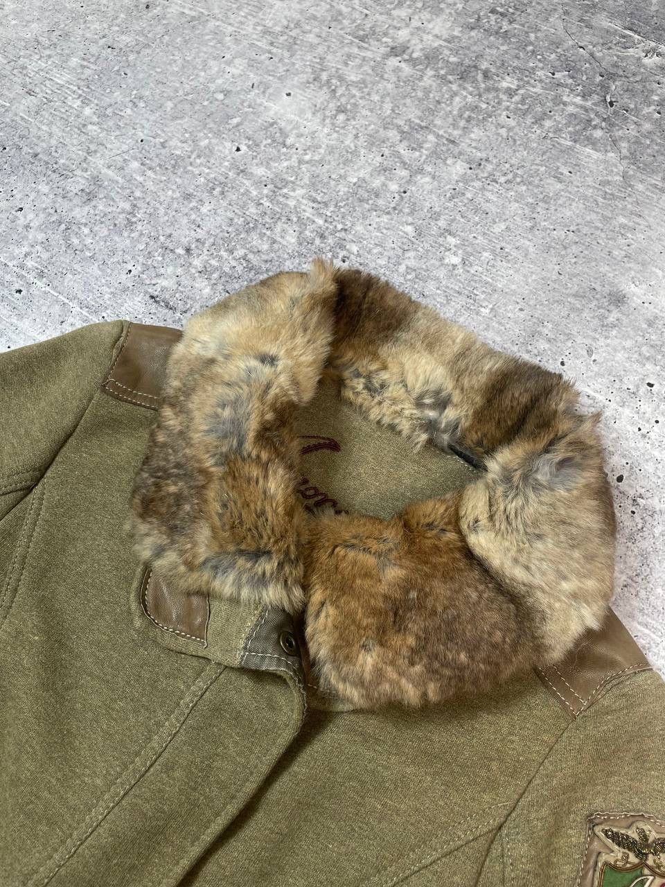 Aeronautica Militare Vintage Aeronautica Militare Faux Fur Military Jacket Y2K Size L / US 10 / IT 46 - 5 Thumbnail