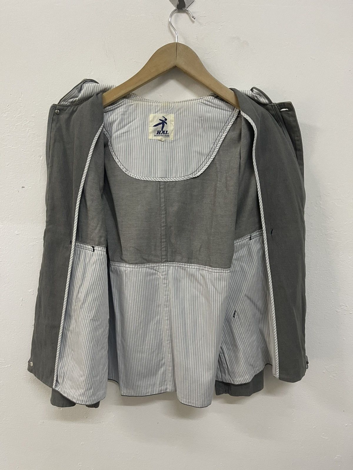Hai Sporting Gear × Issey Miyake × Japanese Brand Hai Sporting Gear Cotton Denim Jacket Size US M / EU 48-50 / 2 - 4 Thumbnail