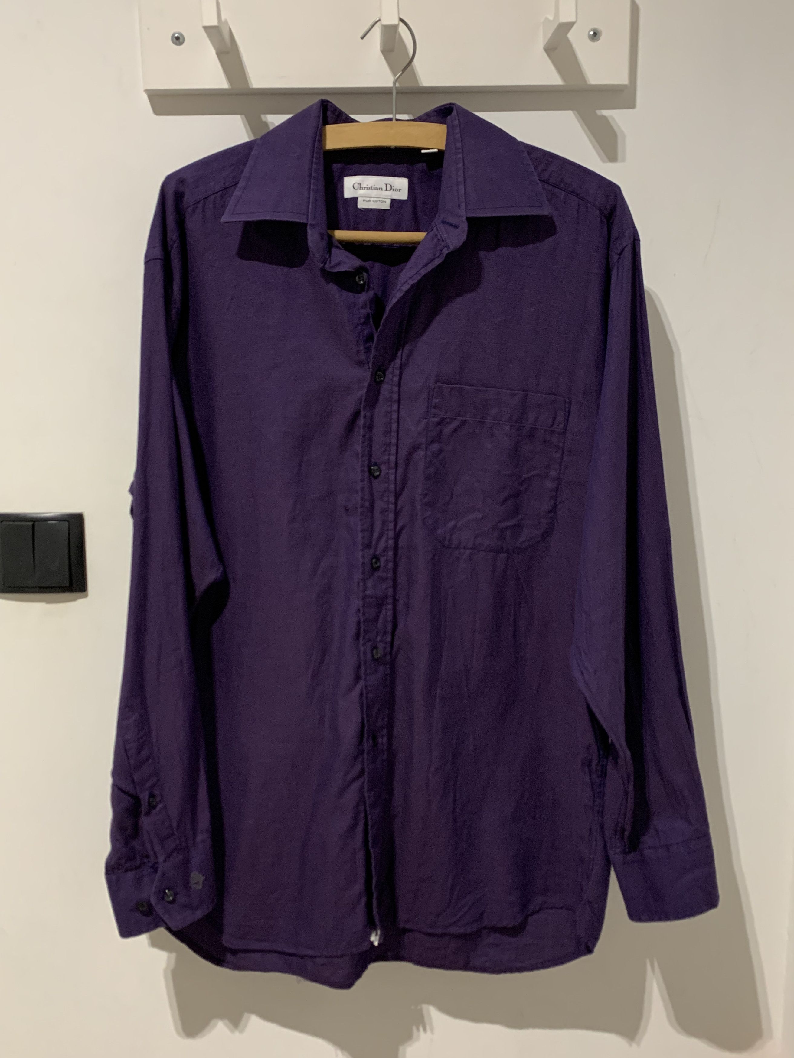 Dior Christian Dior button up shirt purple Size US L / EU 52-54 / 3 - 1 Thumbnail