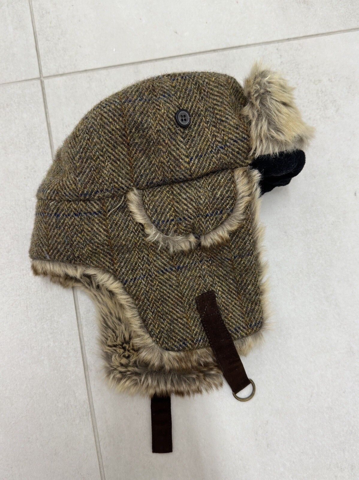 Harris Tweed HARRIS TWEED WOOL WINTER ARCTIC HAT MENS Size ONE SIZE - 2 Thumbnail