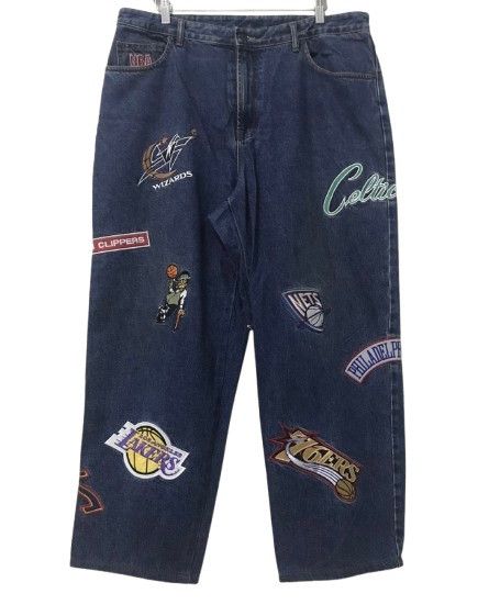 NBA UNK NBA BAGGY JEANS Size US 38 / EU 54 - 1 Thumbnail