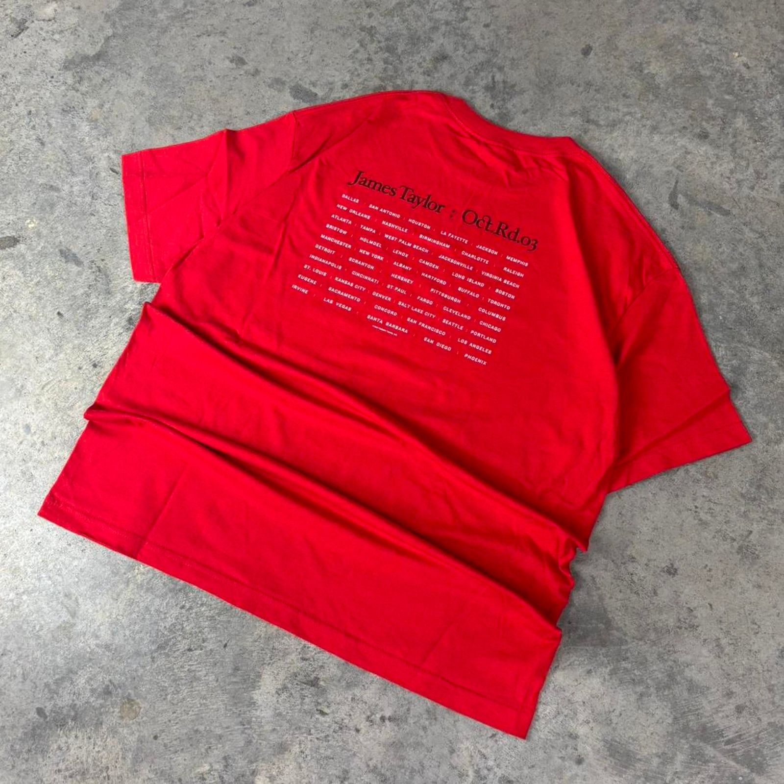 Band Tees × Japanese Brand × Vintage Vintage James Taylor Tour T-shirt Size US XL / EU 56 / 4 - 4 Thumbnail