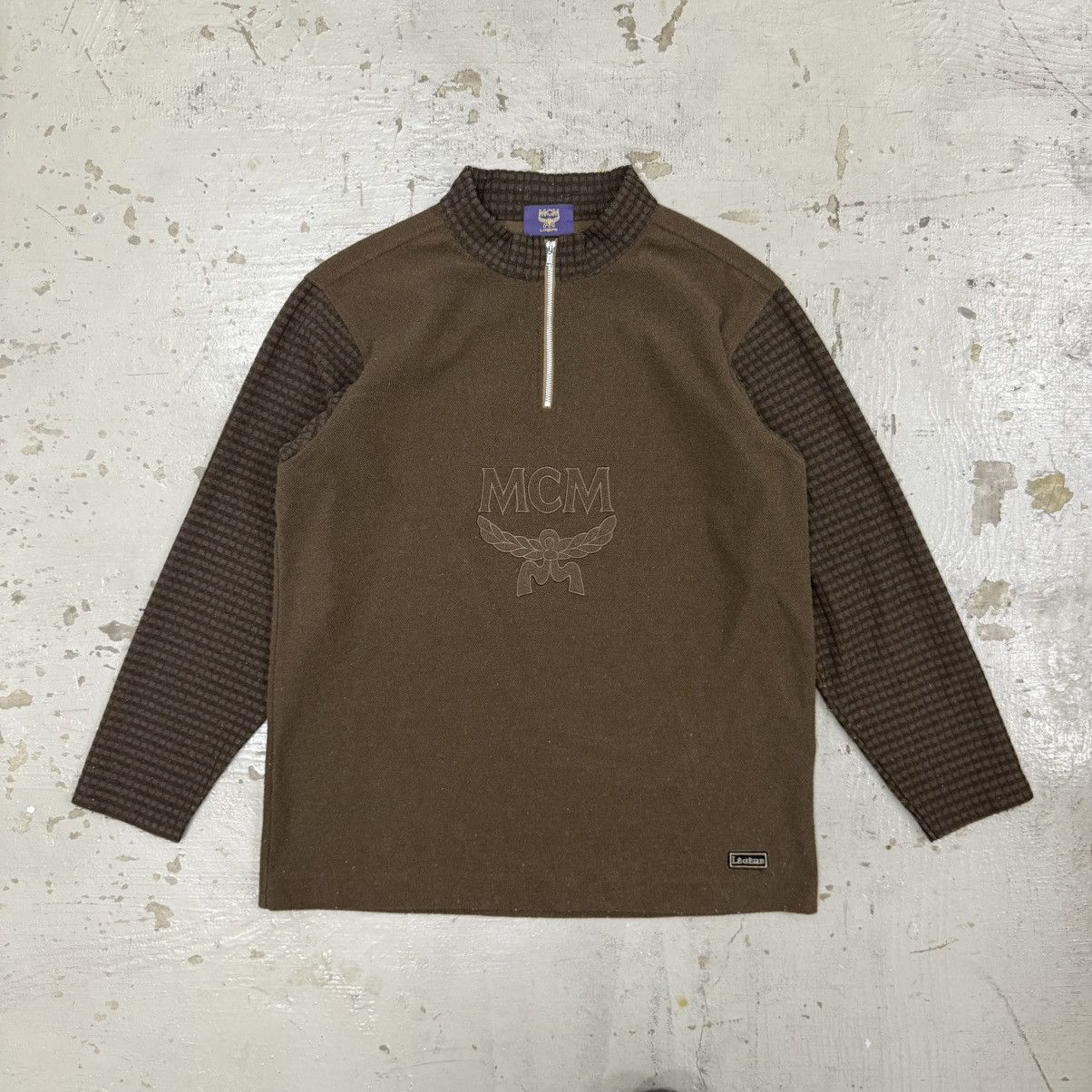 MCM MCM Mode Creation Munchen Half Zip Pullover Sweatshirt Size US L / EU 52-54 / 3 - 1 Thumbnail