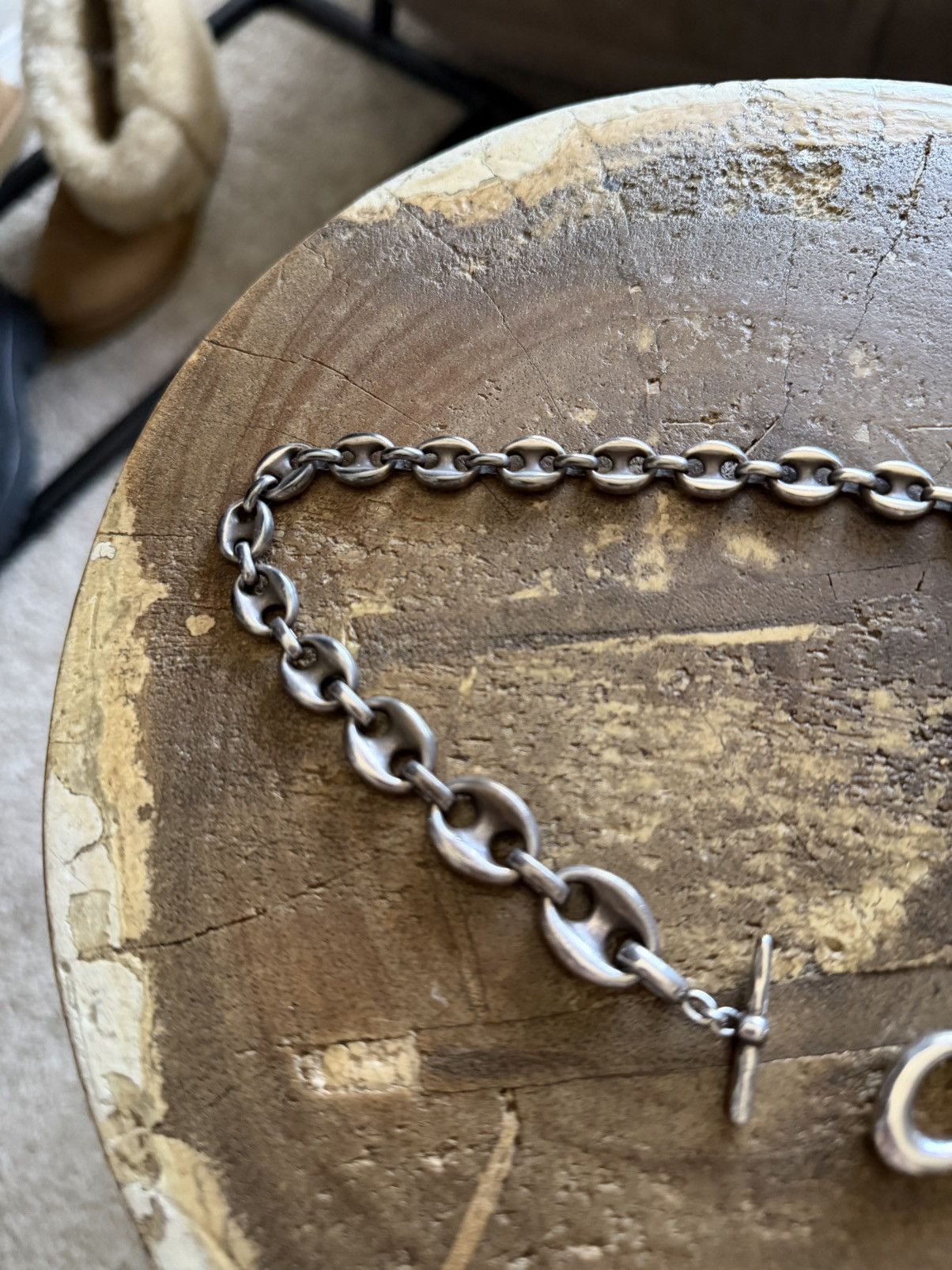 Dior Dior Pearl and Anchor Link Choker Necklace Size ONE SIZE - 3 Thumbnail