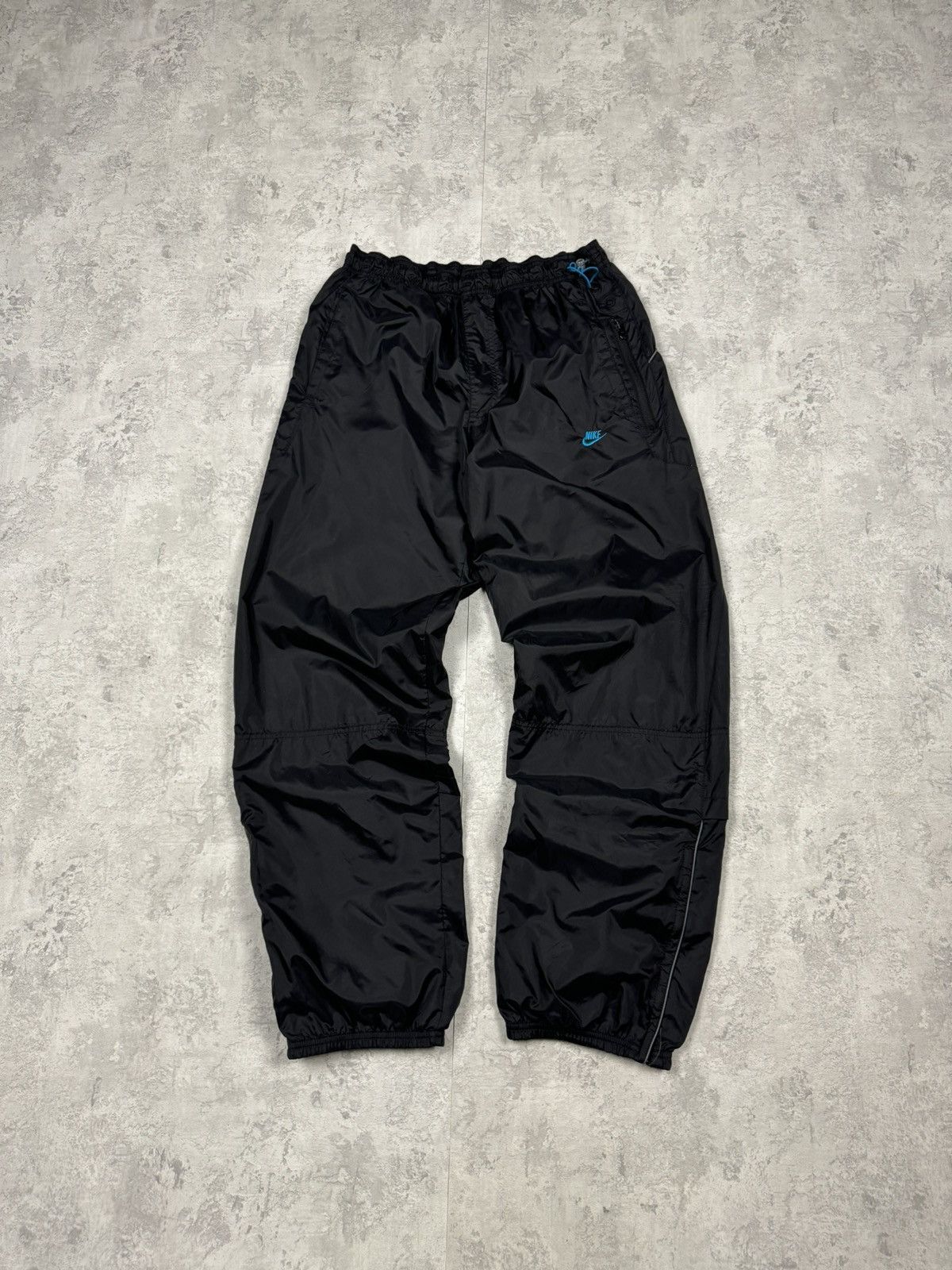 90s nike 白タグ nylon wide pants y2k teck 黒 90s NIKE nylon wide pants teck y2k 白タグ