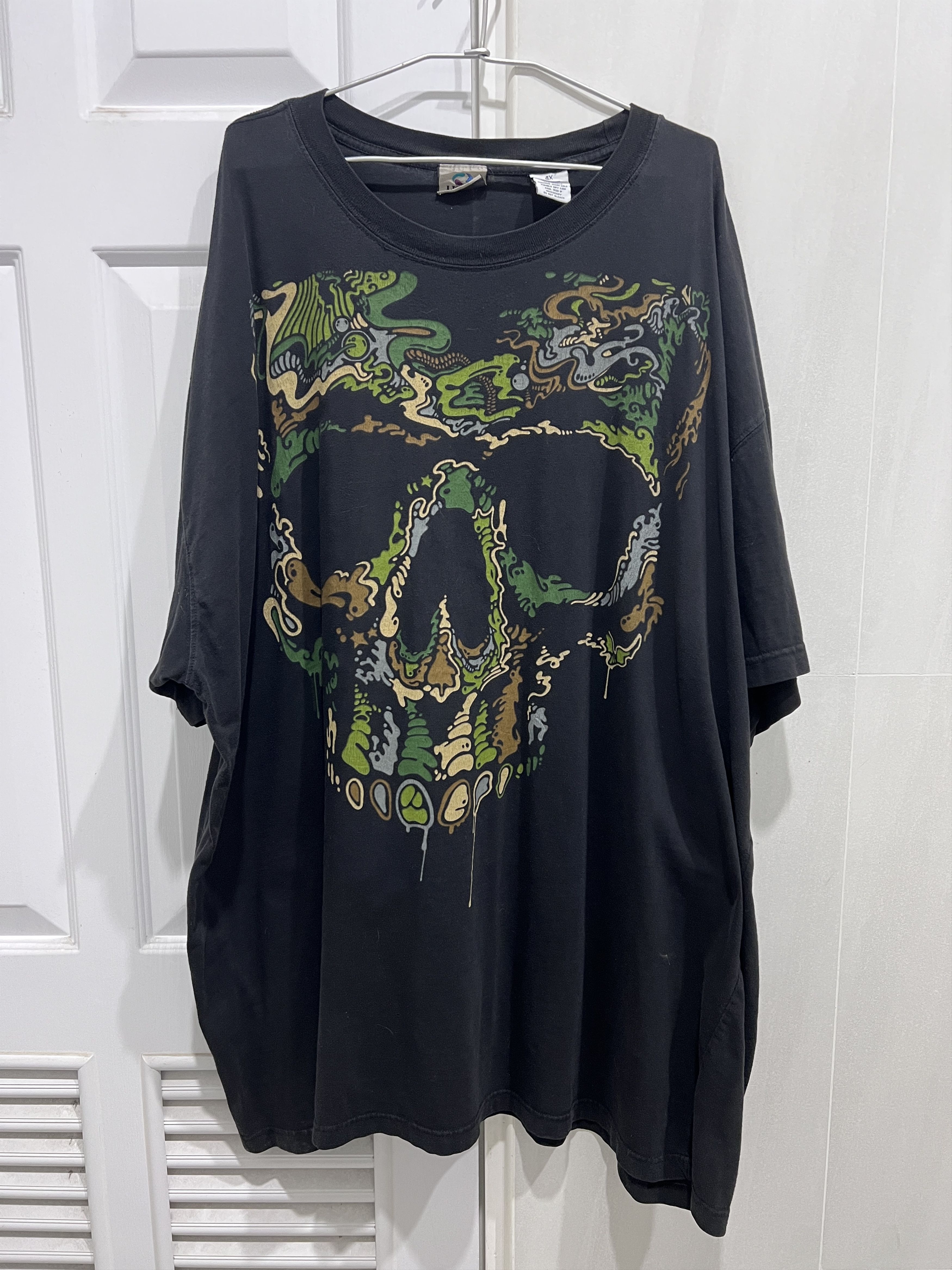 Liquid Blue × Vintage Vintage Y2K Liquid Blue Skull Tee 4XL Skeleton Size US XXL / EU 58 / 5 - 2 Thumbnail