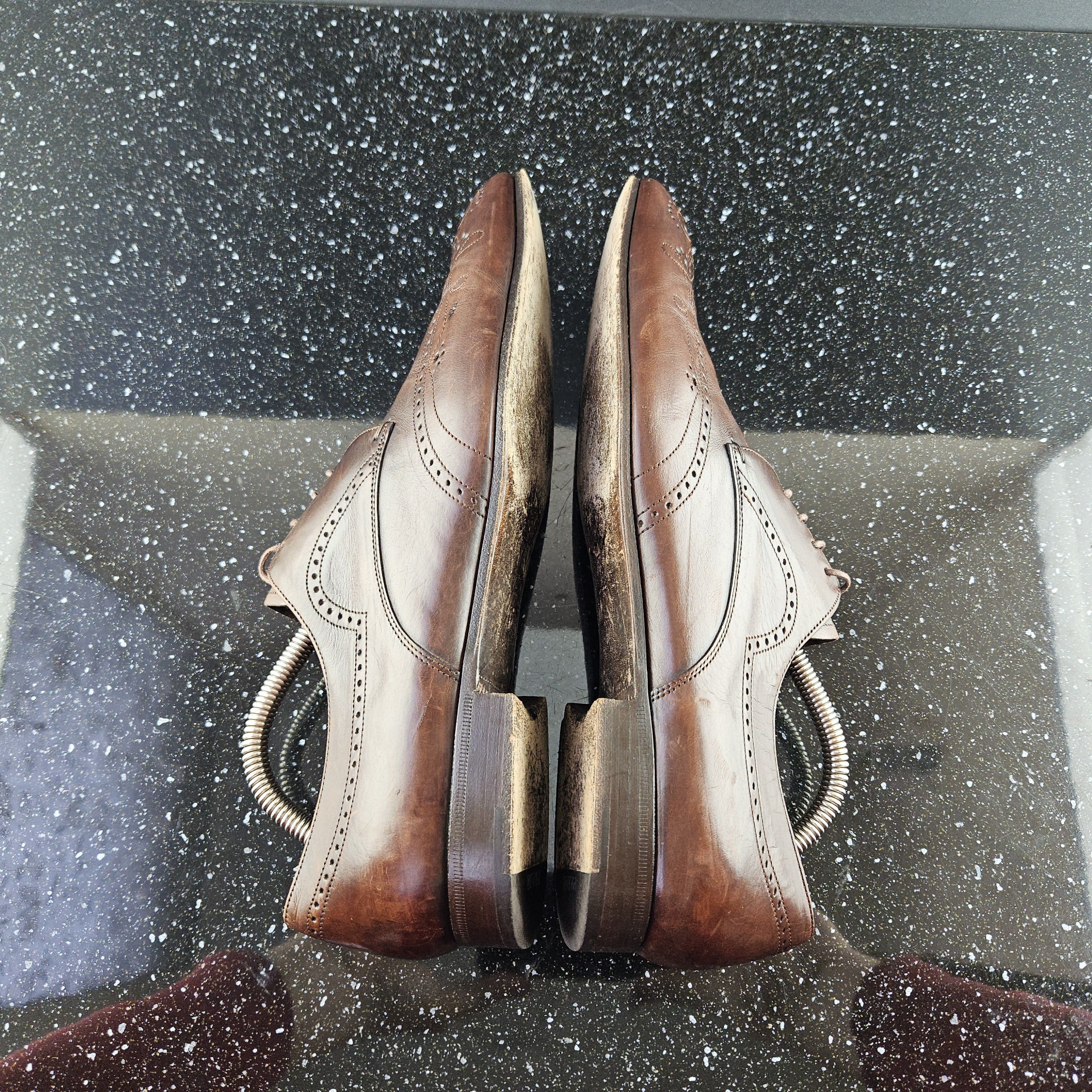 Prada Prada Brown leather brogue dress shoes Size US 8.5 / EU 41-42 - 9 Thumbnail