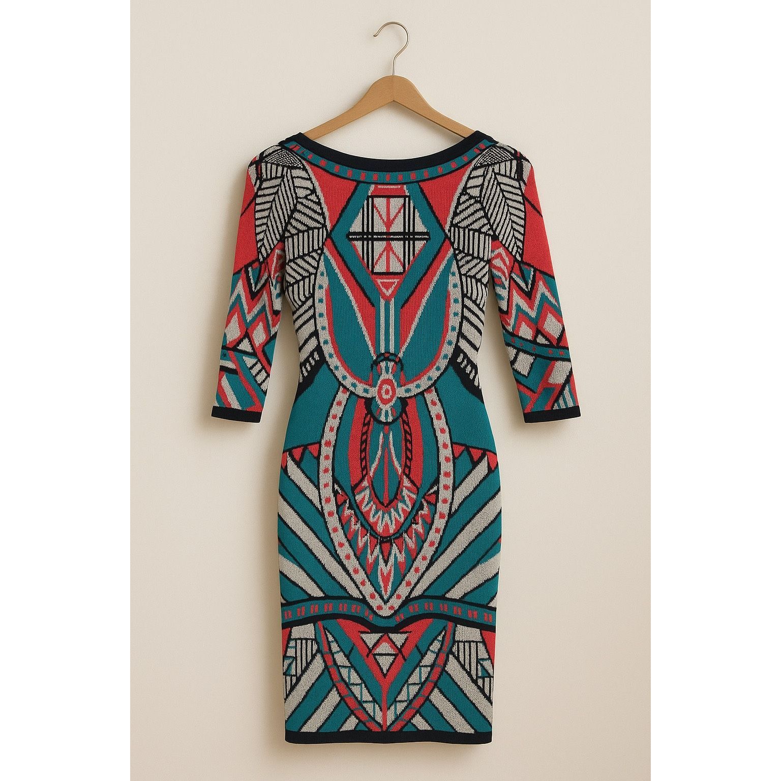 Other Flying Tomato Geometric Bodycon Knit Dress Small Size S / US 4 / IT 40 - 2 Thumbnail
