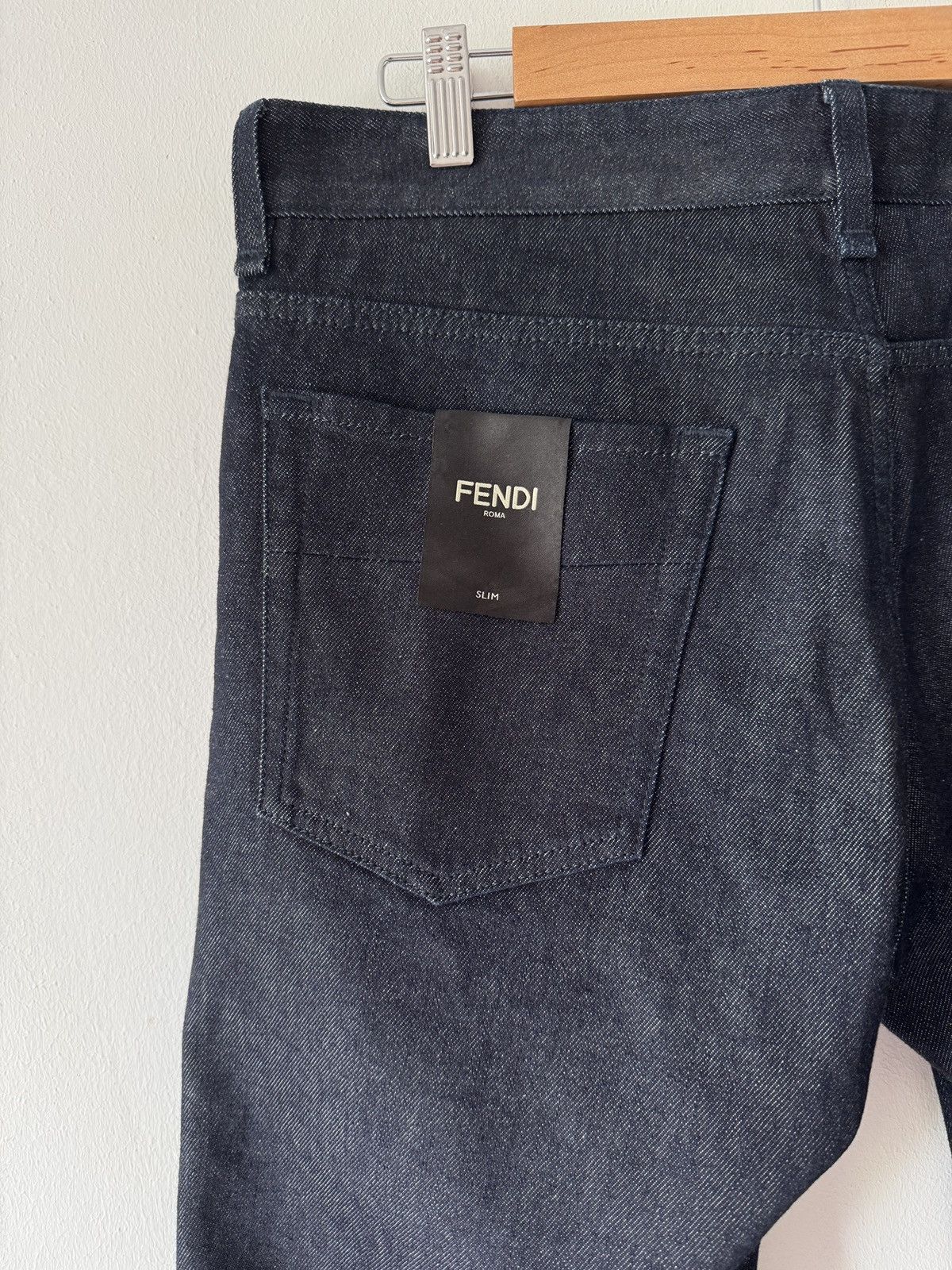 Fendi 🔥🔥 Fendi Effect Lasered FF Logo Jeans Size US 36 / EU 52 - 5 Thumbnail