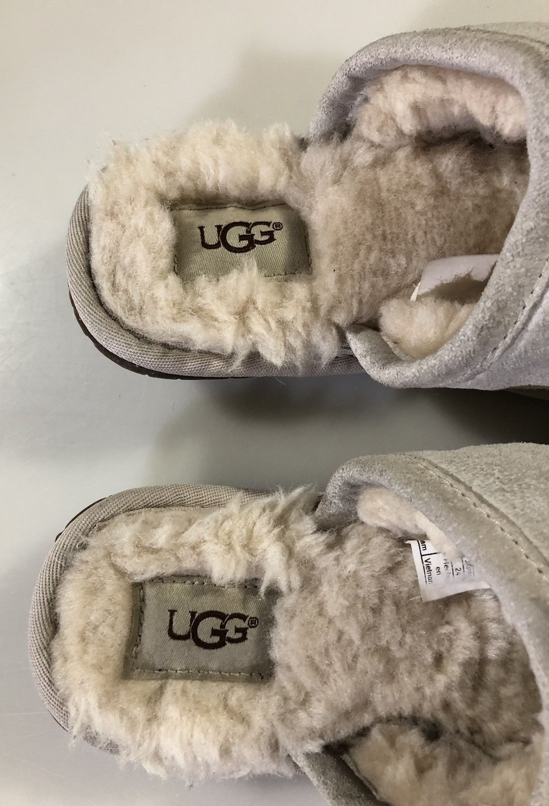 Ugg Ugg pure natural suede/wool shearling logo slides 7 Size US 7 / IT 37 - 2 Thumbnail