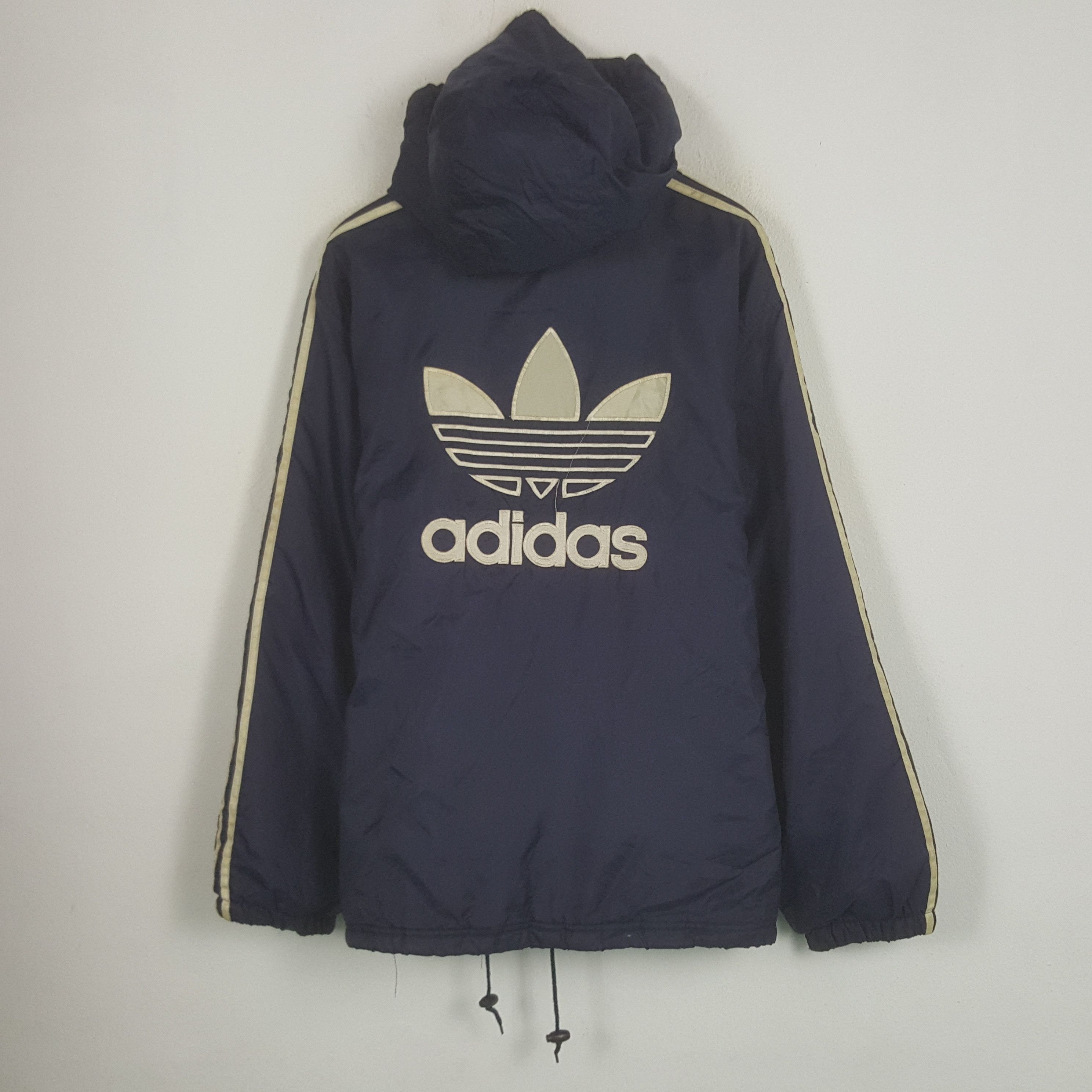 Vintage Adidas Bug Flower Logo Zipper Jacket Hoodie