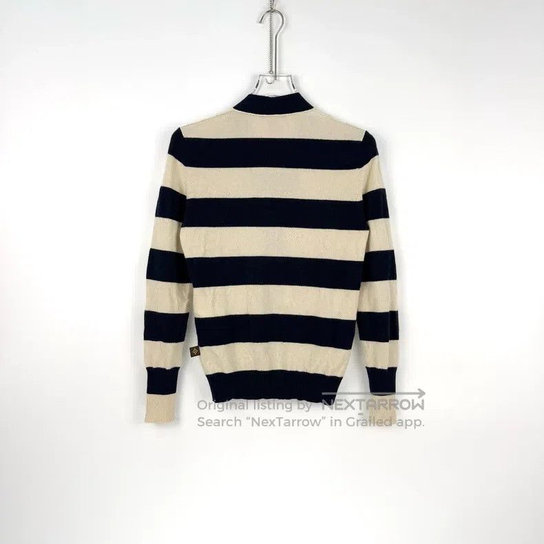 Louis Vuitton Louis Vuitton Beige Blue Wide Stripe Cashmere Gold Button Size US S / EU 44-46 / 1 - 4 Thumbnail