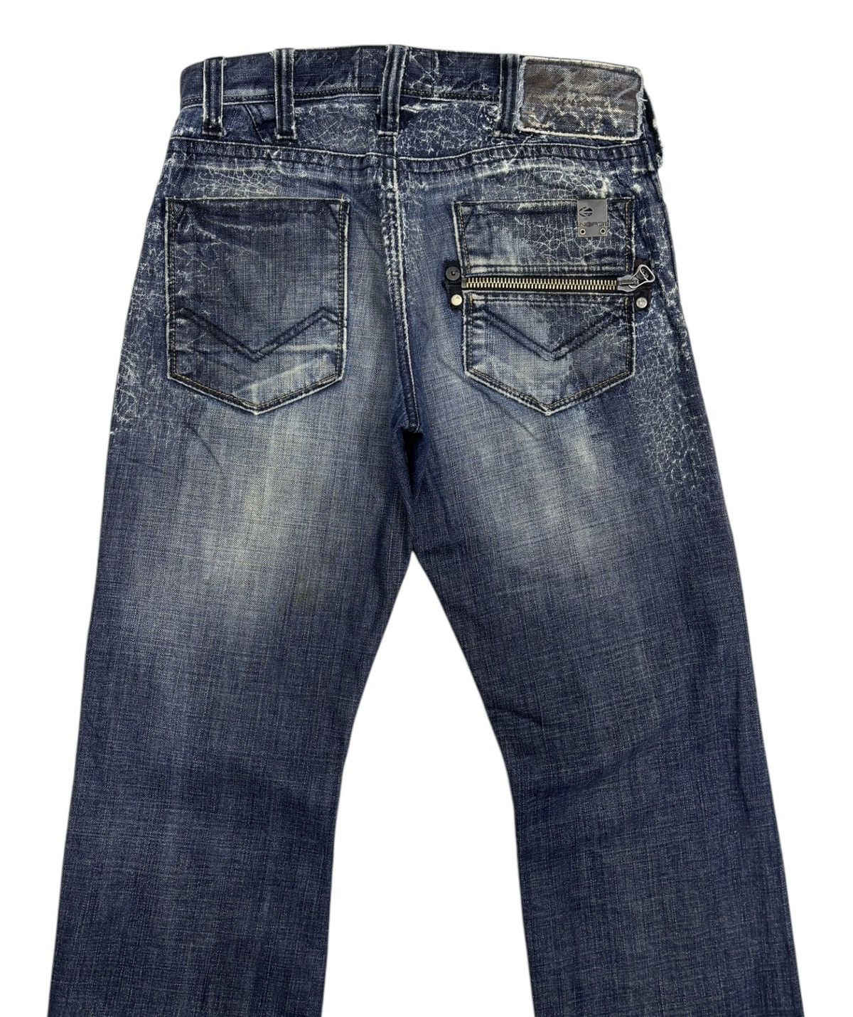 Energie 🔥ENERGIE SPIDER WEB DISTRESSED DENIM JEANS Size US 30 / EU 46 - 6 Thumbnail
