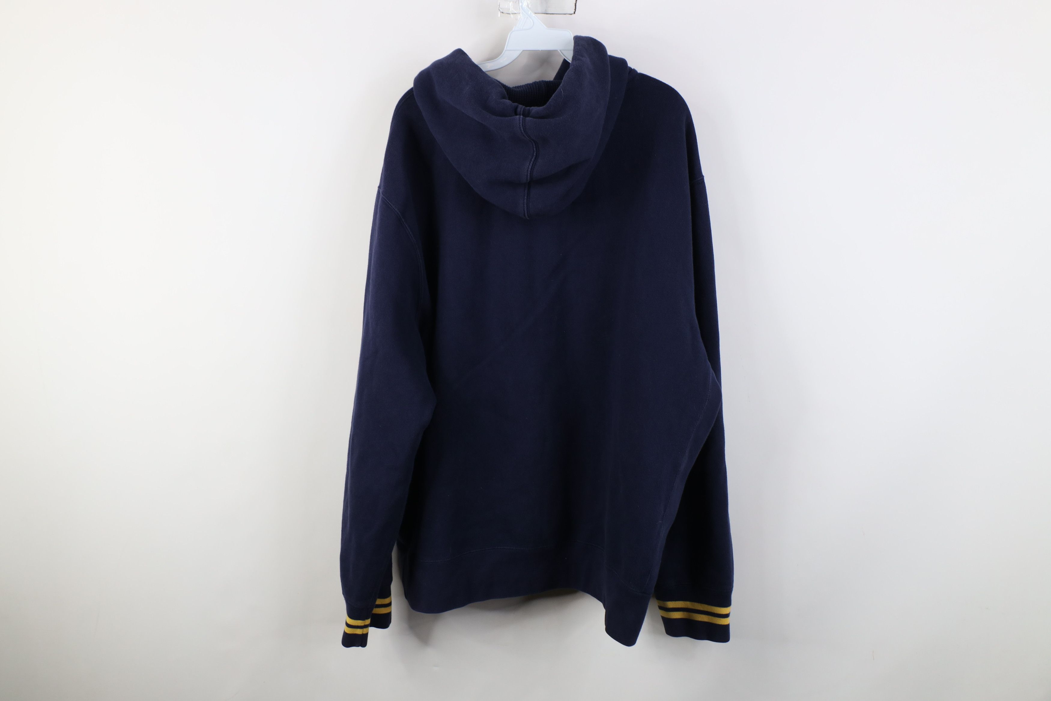 Polo Ralph Lauren Vintage 90s Ralph Lauren Hoodie Sweatshirt Blue Striped Size US XXL / EU 58 / 5 - 12 Thumbnail