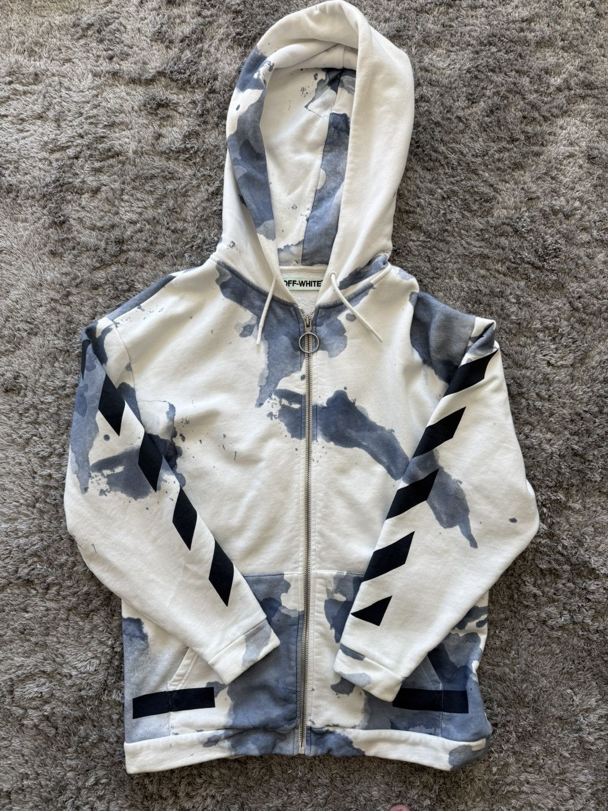 Off-White Off white Vintage Zip Up Hoodie size S Size US S / EU 44-46 / 1 - 1 Thumbnail