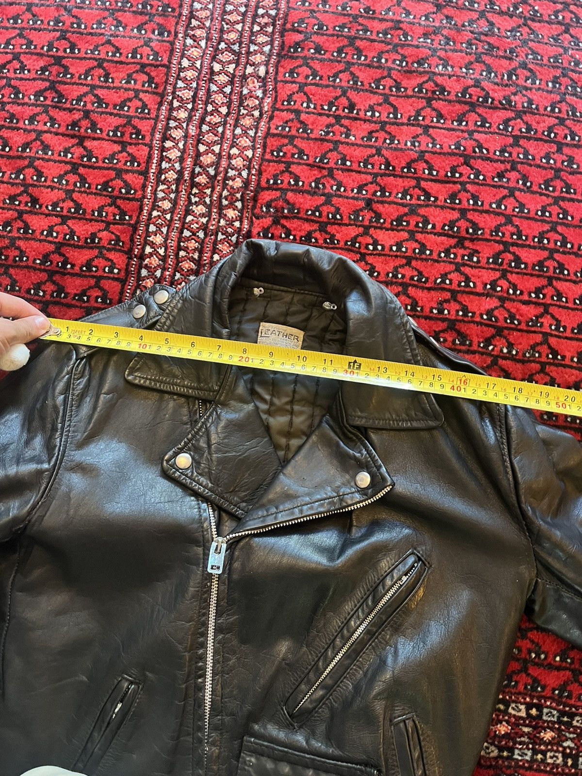 Vintage Vintage 50’s cropped leather moto biker jacket Size US S / EU 44-46 / 1 - 20 Thumbnail