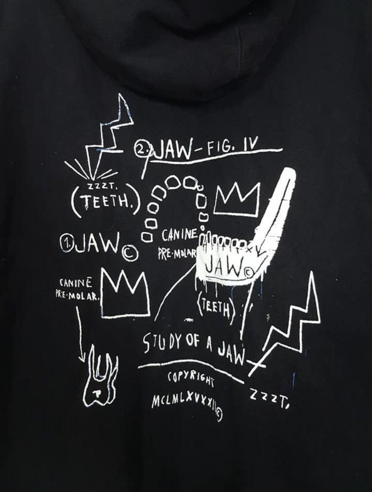 Jean-Michel Basquiat Basquiat Study of A Jaw Jmb Hoodie Pop Art Design Size US L / EU 52-54 / 3 - 3 Thumbnail