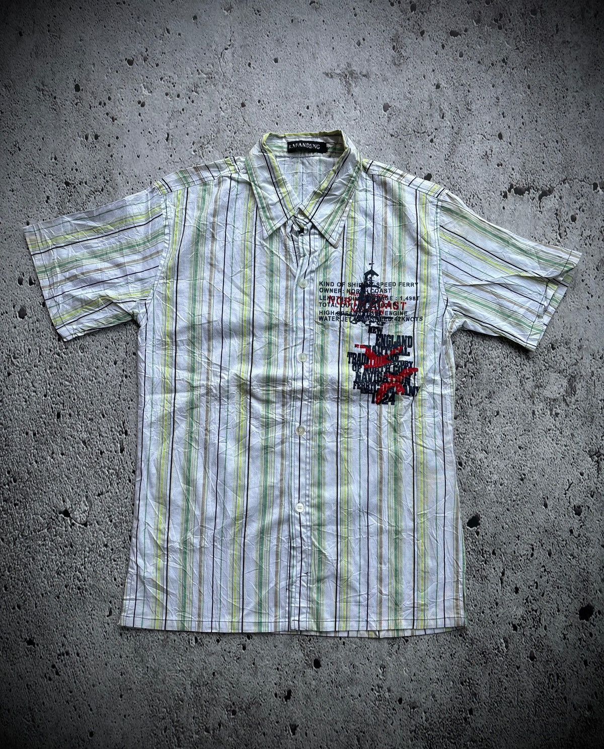 Hysteric Glamour Y2k Kafandeng Stripe Punk Style Shirt Size US M / EU 48-50 / 2 - 2 Thumbnail