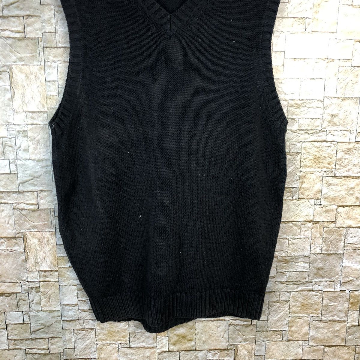 Homespun Knitwear × Japanese Brand South Breece Black Vest Knitwear #A1074 Size M / US 6-8 / IT 42-44 - 6 Thumbnail