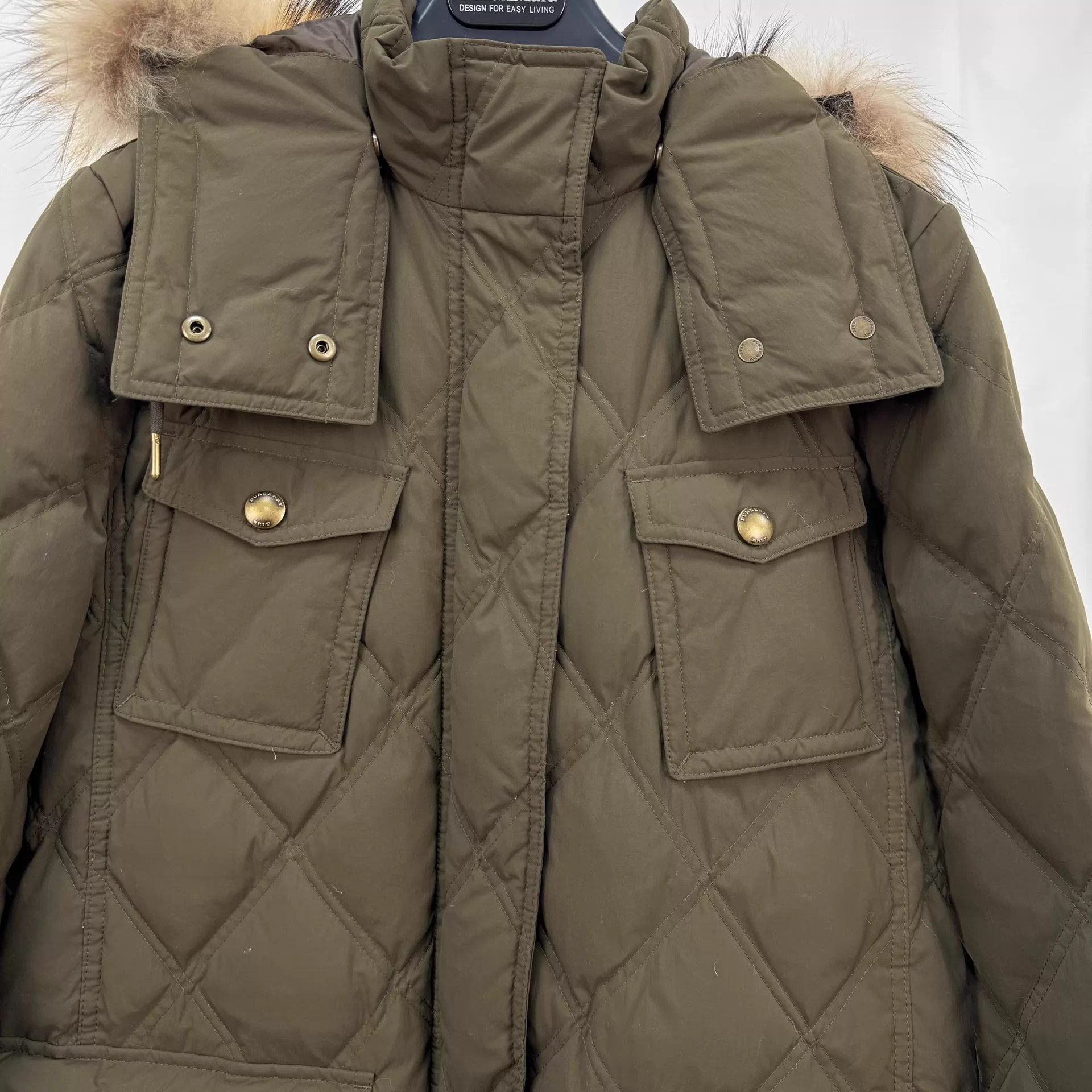 Burberry Burberry quilted fur trim down coat M 99 new Size M / US 6-8 / IT 42-44 - 3 Thumbnail