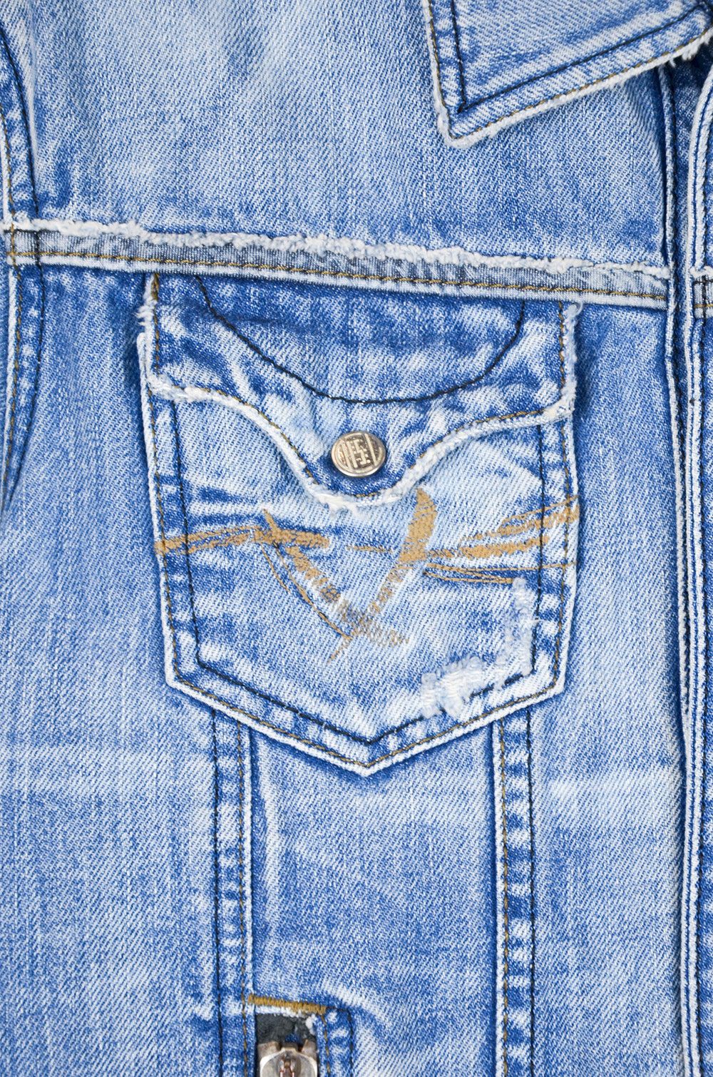 Diesel Diesel Rising Sun Printed Denim Trucker Jacket – Size M Size US M / EU 48-50 / 2 - 5 Thumbnail
