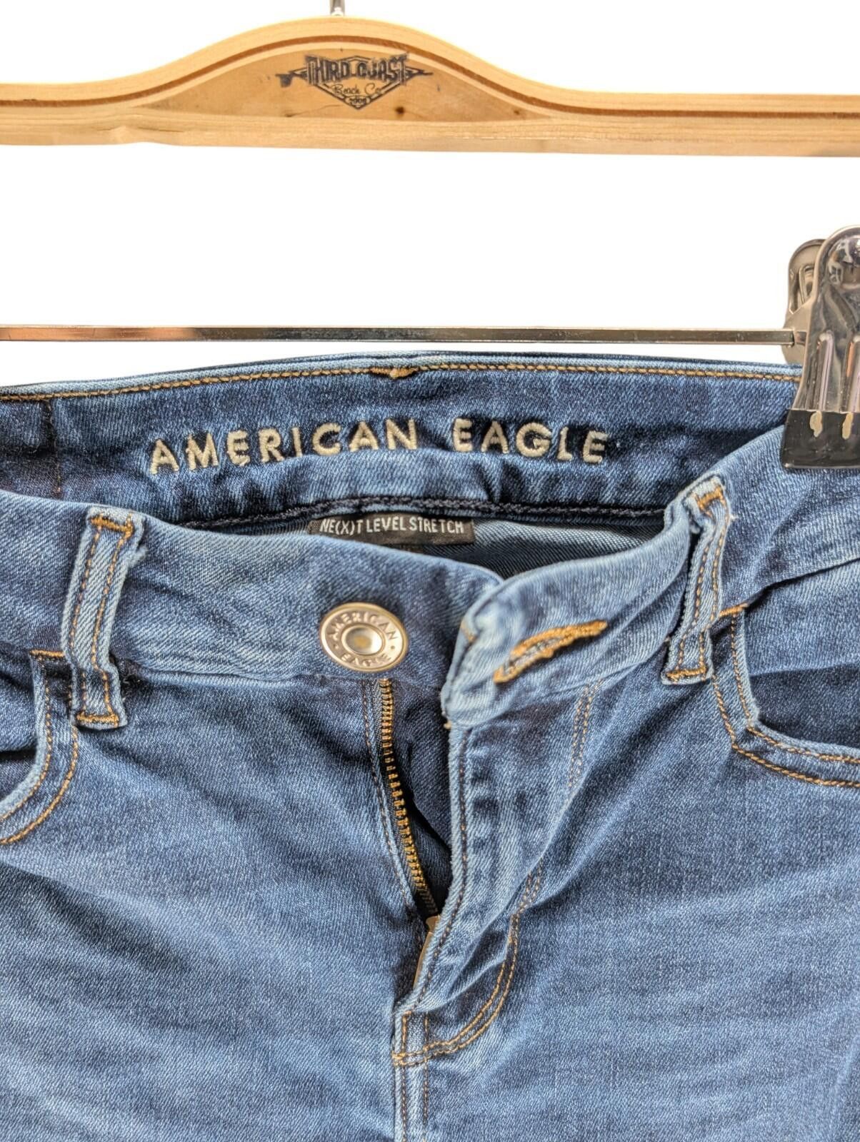 American Eagle Outfitters American Eagle Next Level Stretch Skinny Jeans Size 000 Regu Size 23" - 3 Thumbnail