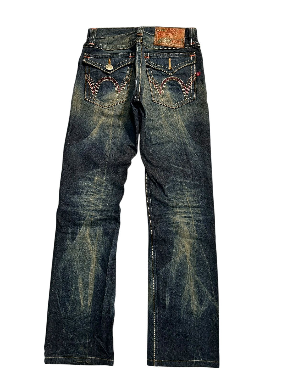 Japanese Brand × Kapital × Vintage VINTAGE EDWIN RUSTY MUDWASH PUNK GRUNGE STYLE DENIM JEANS Size US 30 / EU 46 - 4 Thumbnail