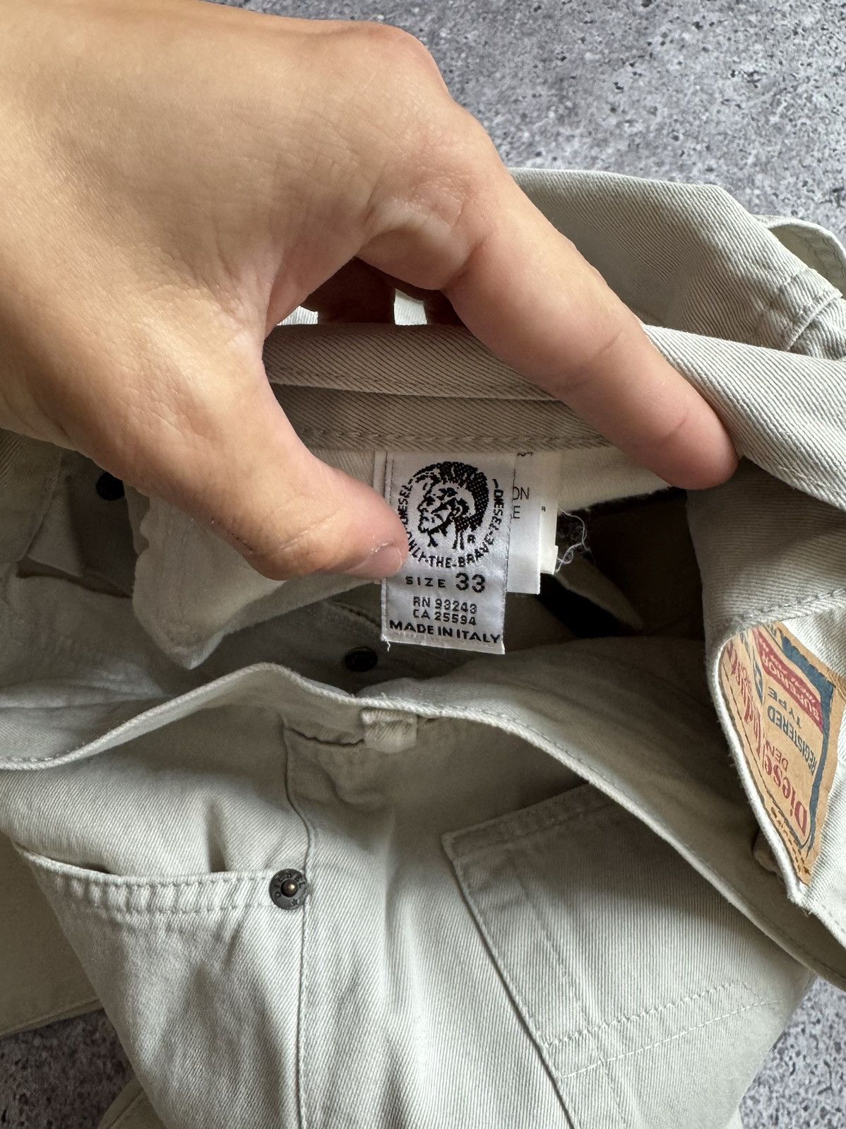 Diesel 🔥VINTAGE DIESEL INDUSTRIES REGULAR FIT CASUAL PANTS Size US 33 - 14 Thumbnail