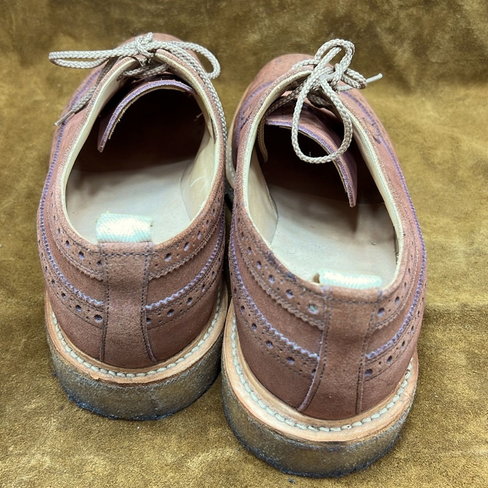 Other End Hunting CO. By Trickers Suede Wingtip Shoes Size US 11 / EU 44 - 7 Thumbnail