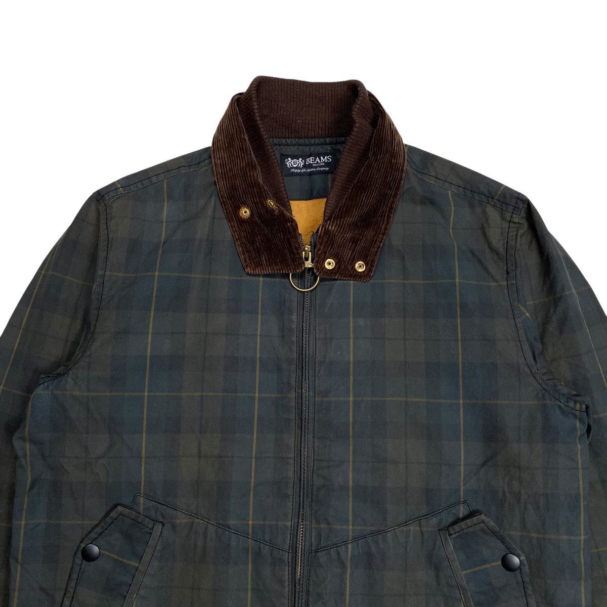 Beams Plus Beams Japan Tartan Cotton Waxed Work Jacket Size US M / EU 48-50 / 2 - 2 Thumbnail