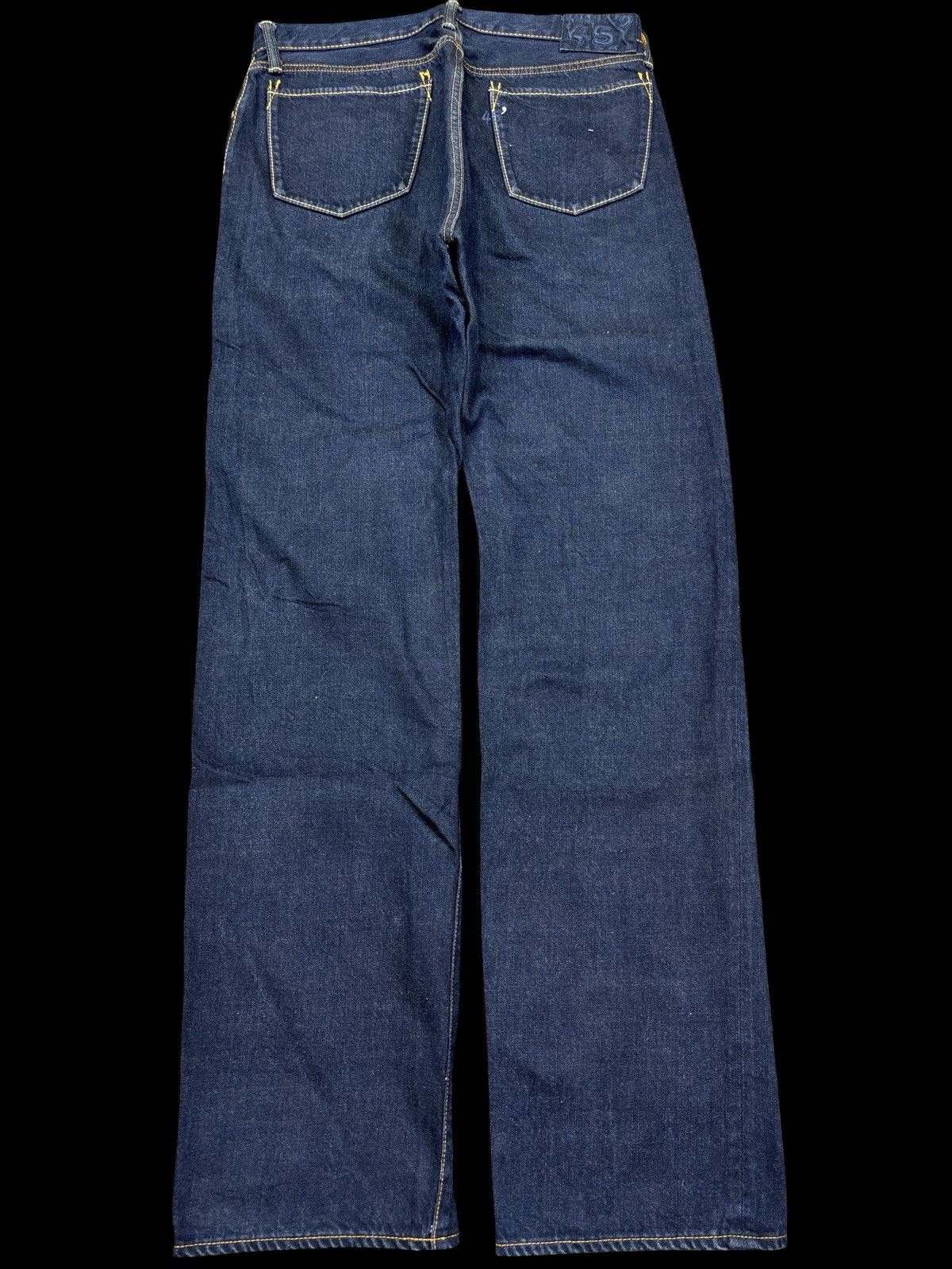 45rpm 💥Indigo Wash💥Rare 45rpm Organic Dye Regular Denim F893 Size US 31 - 1 Thumbnail