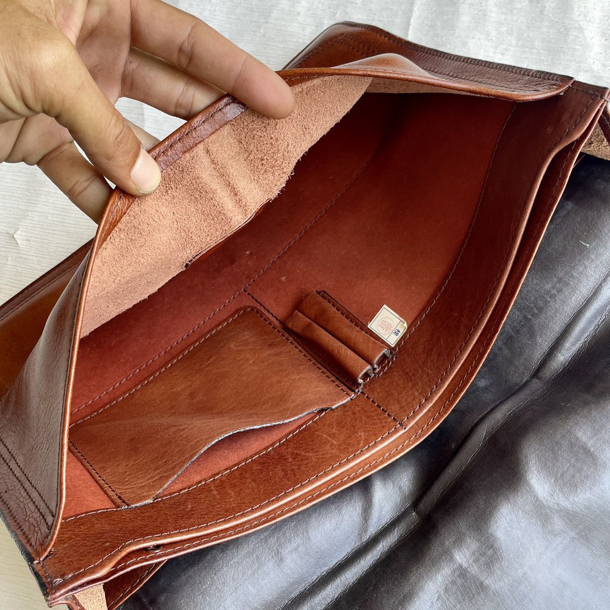 Japanese Brand × Leather × Vintage Vintage Pilot Full Leather Envelope/Document Case Size ONE SIZE - 5 Thumbnail