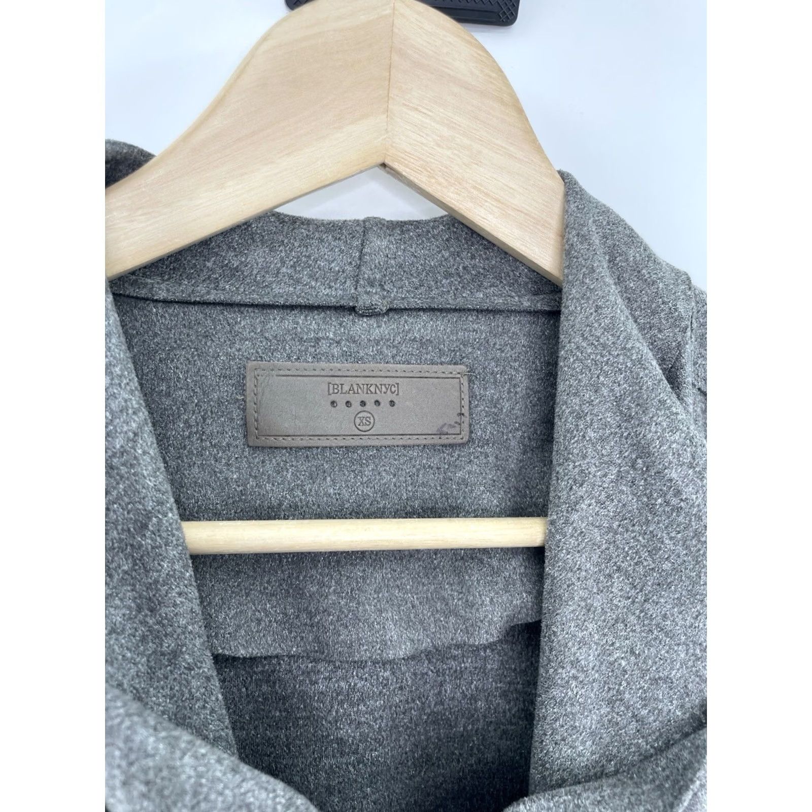 Vintage BLANKNYC Gray Faux Suede Moto Wrap Jacket XS Preppy Biker Women’s Size XS / US 0-2 / IT 36-38 - 2 Thumbnail
