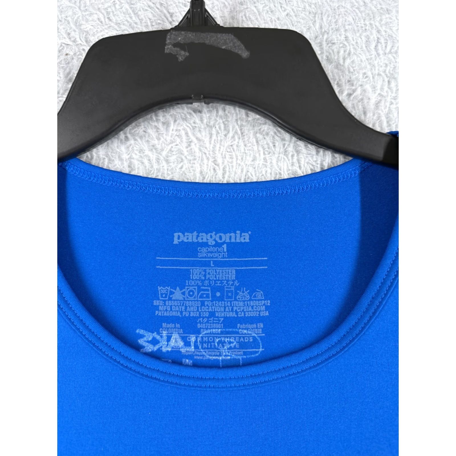 Patagonia Patagonia Shirt Women Large Blue Short Sleeve Crew Capilene 1 Lake Havasu City Size L / US 10 / IT 46 - 7 Thumbnail