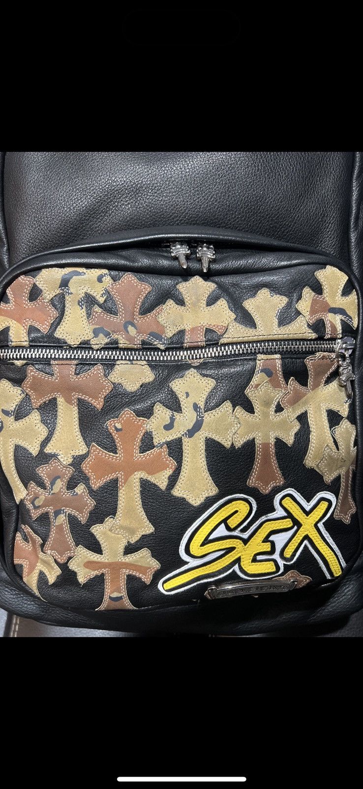 Chrome Hearts × Matty Boy RARE CHROME HEARTS SEX RECORDS LEATHER BAG Size ONE SIZE - 8 Thumbnail