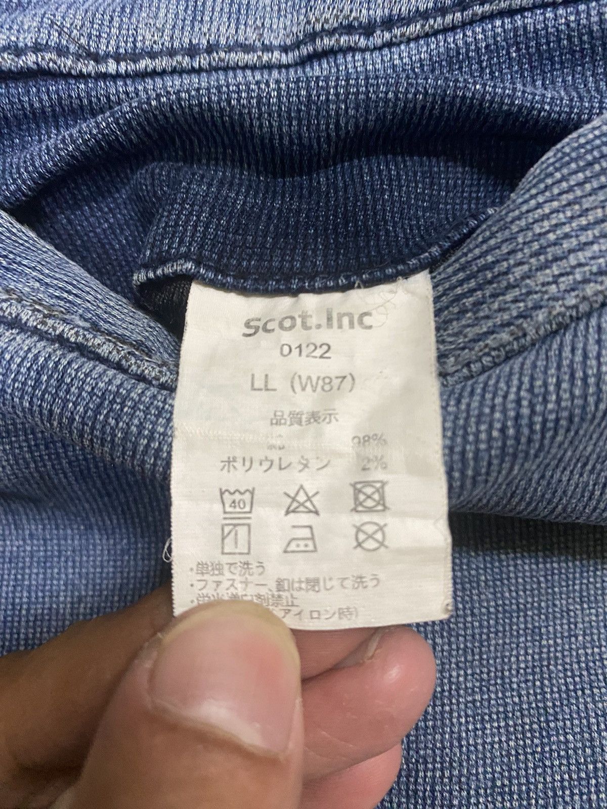 If Six Was Nine × Le Grande Bleu (L.G.B.) × Schott Vintage Scott Inc Cargo Distress Jeans Size US 34 / EU 50 - 11 Thumbnail