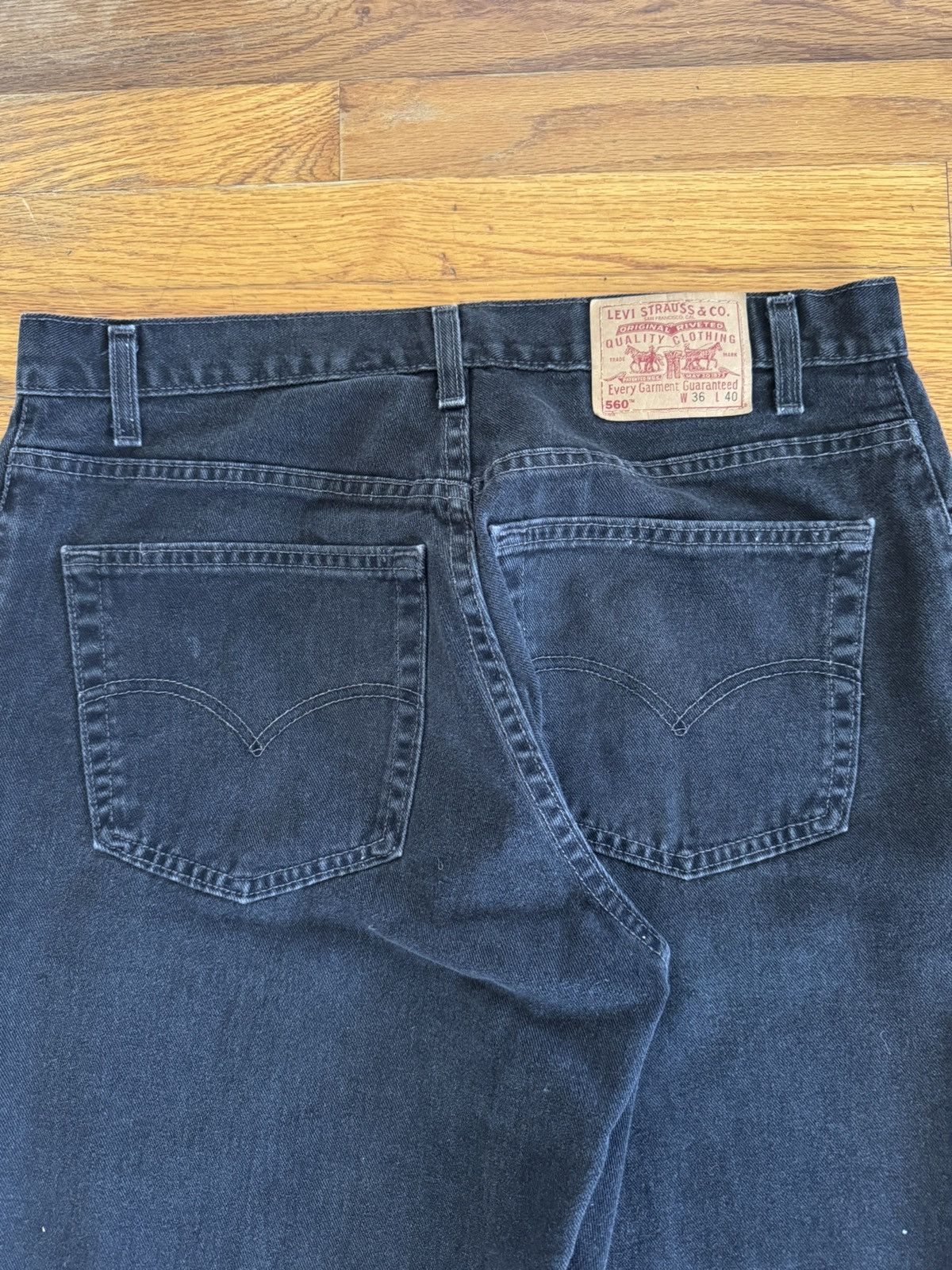 Levi's × Levi's Vintage Clothing × Vintage Vintage Baggy Black Levi’s 560 Size US 34 / EU 50 - 4 Thumbnail