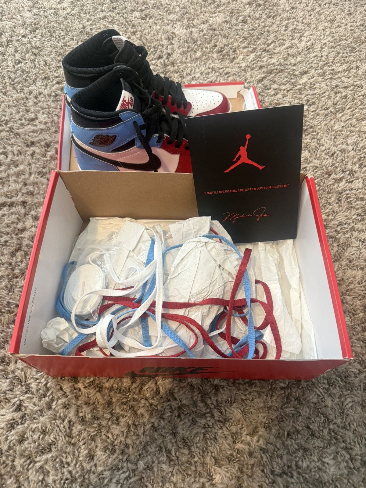 Jordan Brand Jordan 1 Retro High OG “Fearless”. Size US 8 / EU 41 - 4 Thumbnail