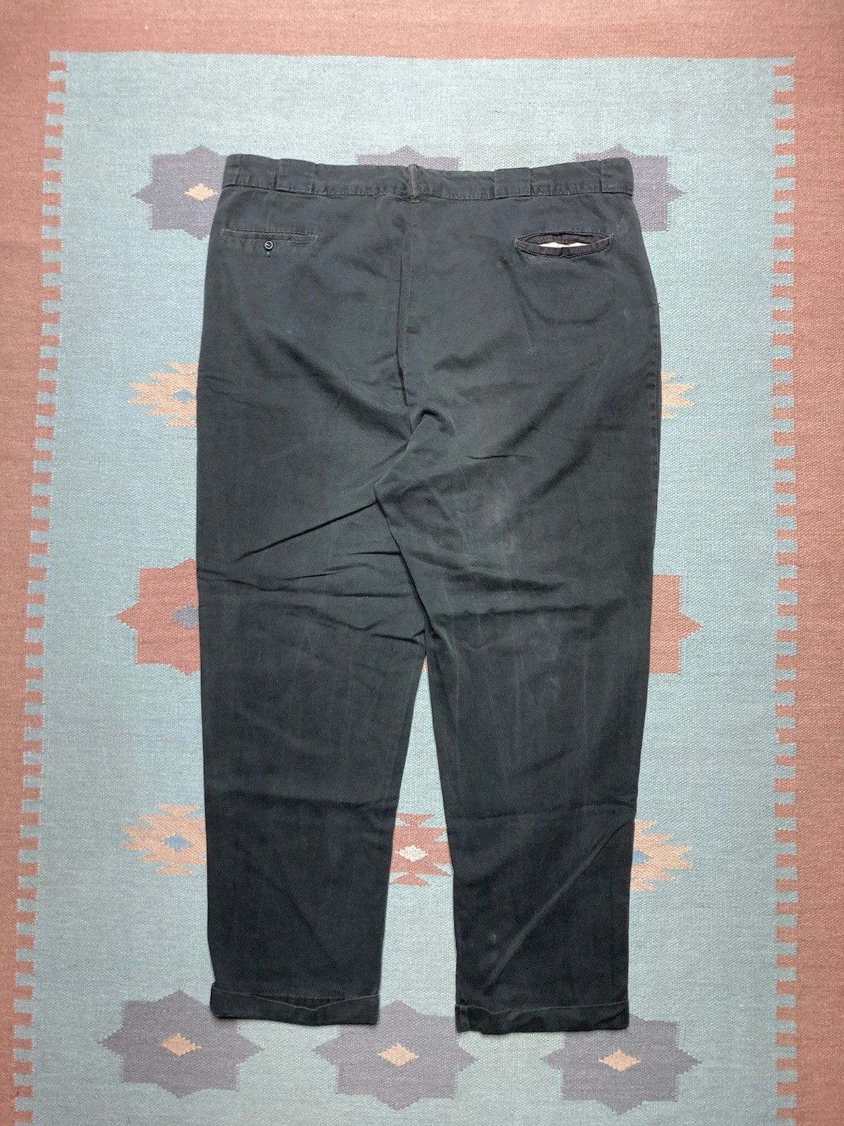 Vintage 1950s chino work pants sail cloth cotton twill work 43x30 Size US 42 / EU 58 - 1 Thumbnail