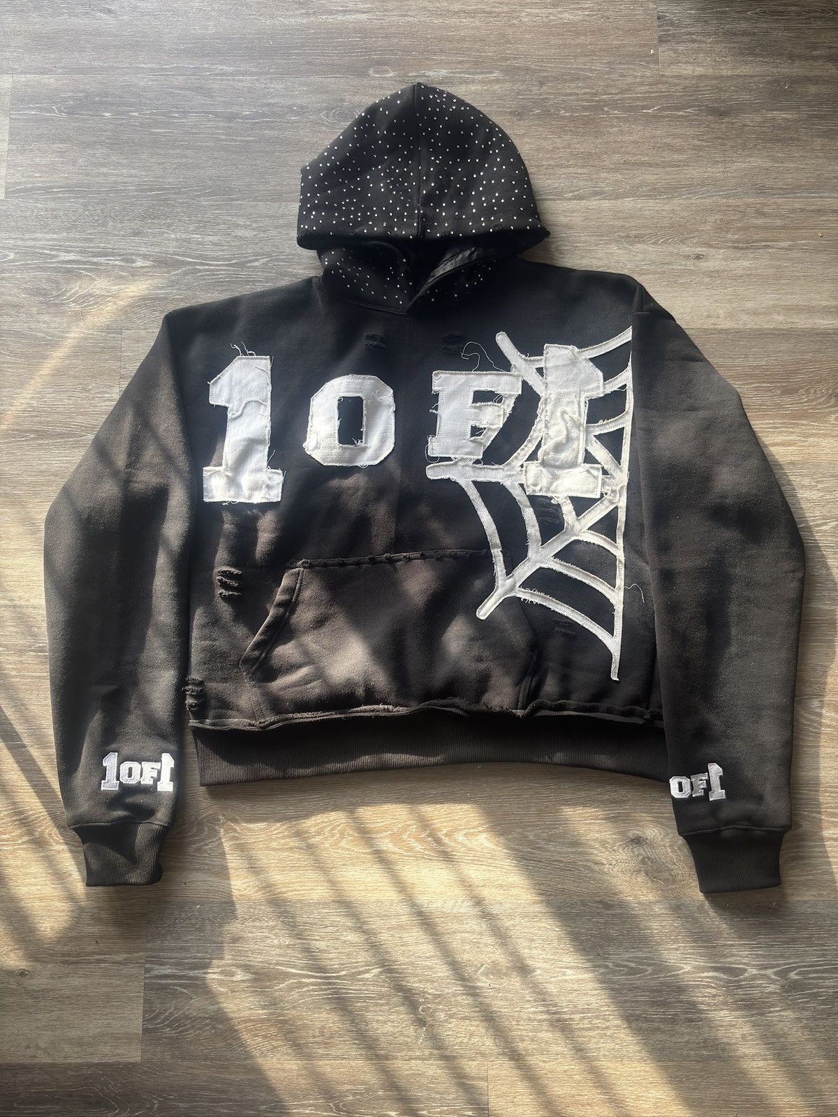 Other 1of1 oversized rhinestone hoodie Size US L / EU 52-54 / 3 - 2 Thumbnail