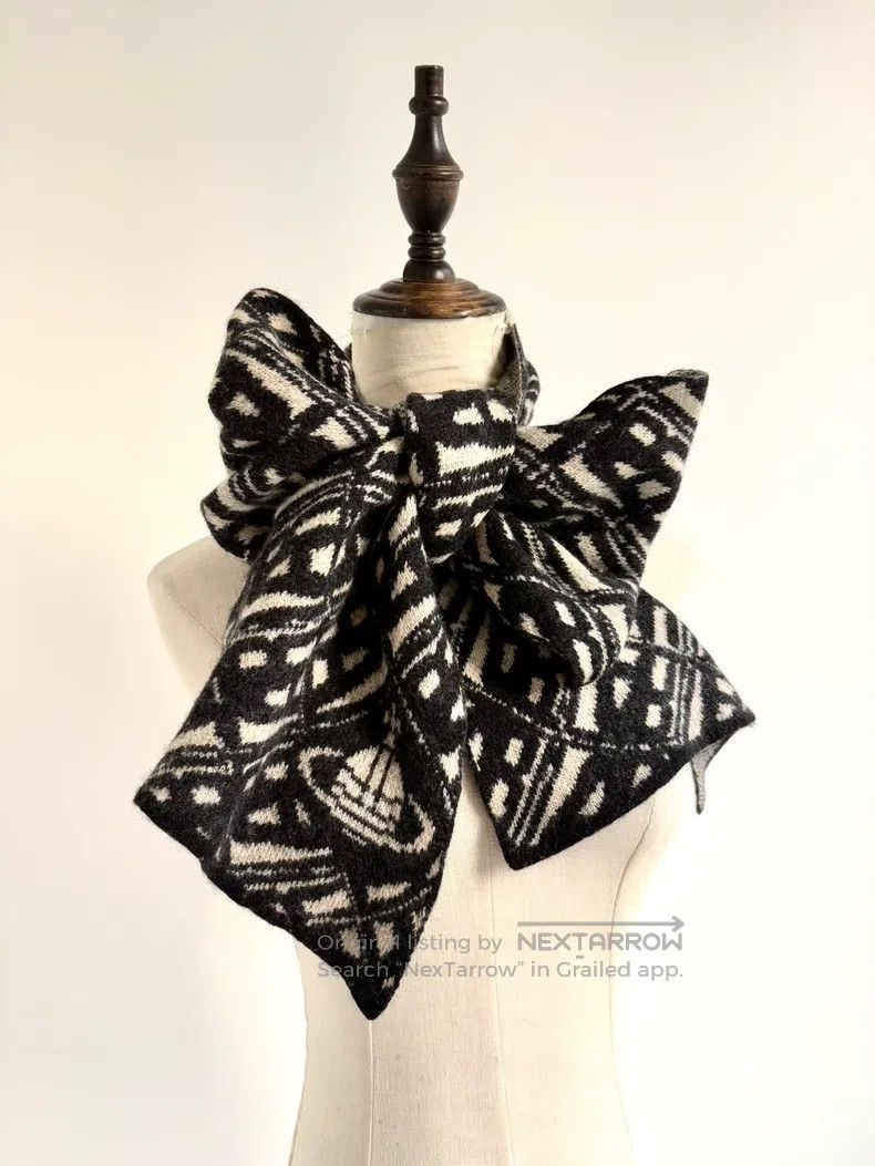 Vivienne Westwood Vivienne Westwood Black and White Houndstooth Letter Satur Size ONE SIZE - 1 Thumbnail
