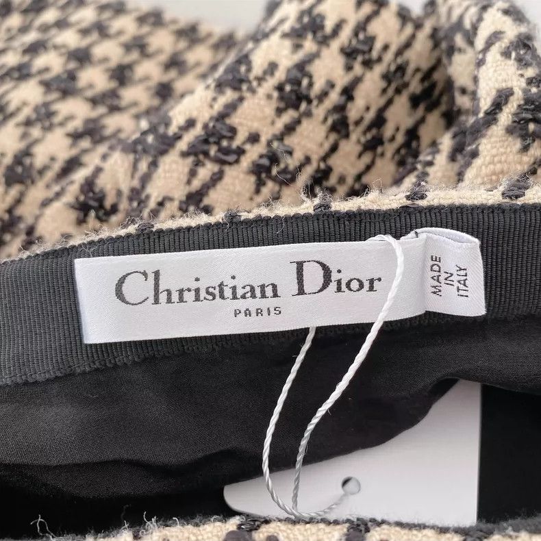 Dior Dior Thousand-bird checkered skirt Size 25" / US 0 / IT 36 - 4 Thumbnail
