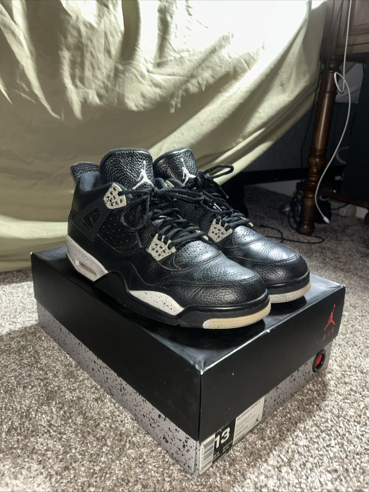 Jordan Brand Jordan 4 Retro Oreo 2015 Size US 13 / EU 46 - 2 Thumbnail