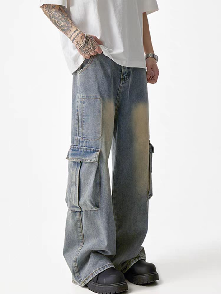 Japanese Brand × Vintage Light Blue High Street Vintage Loose Jeans Size US 30 / EU 46 - 3 Thumbnail