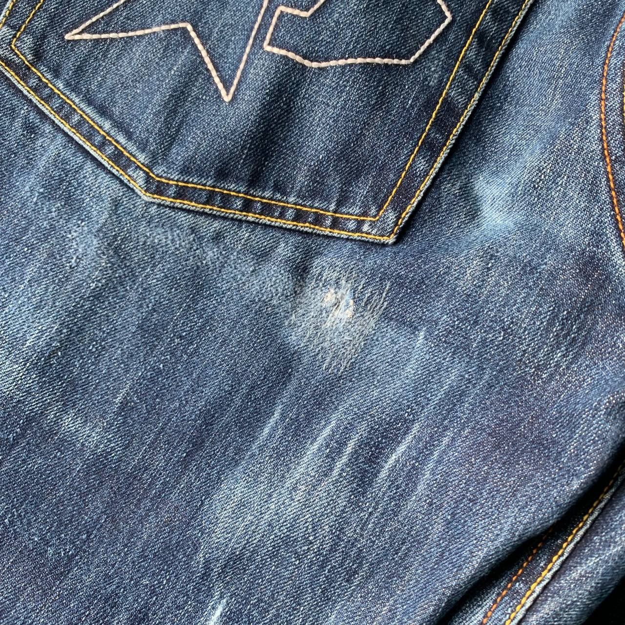 Japanese Brand Santastic Saru Tokyo Tribe Distressed Blue Denim Pants Size US 32 / EU 48 - 8 Thumbnail