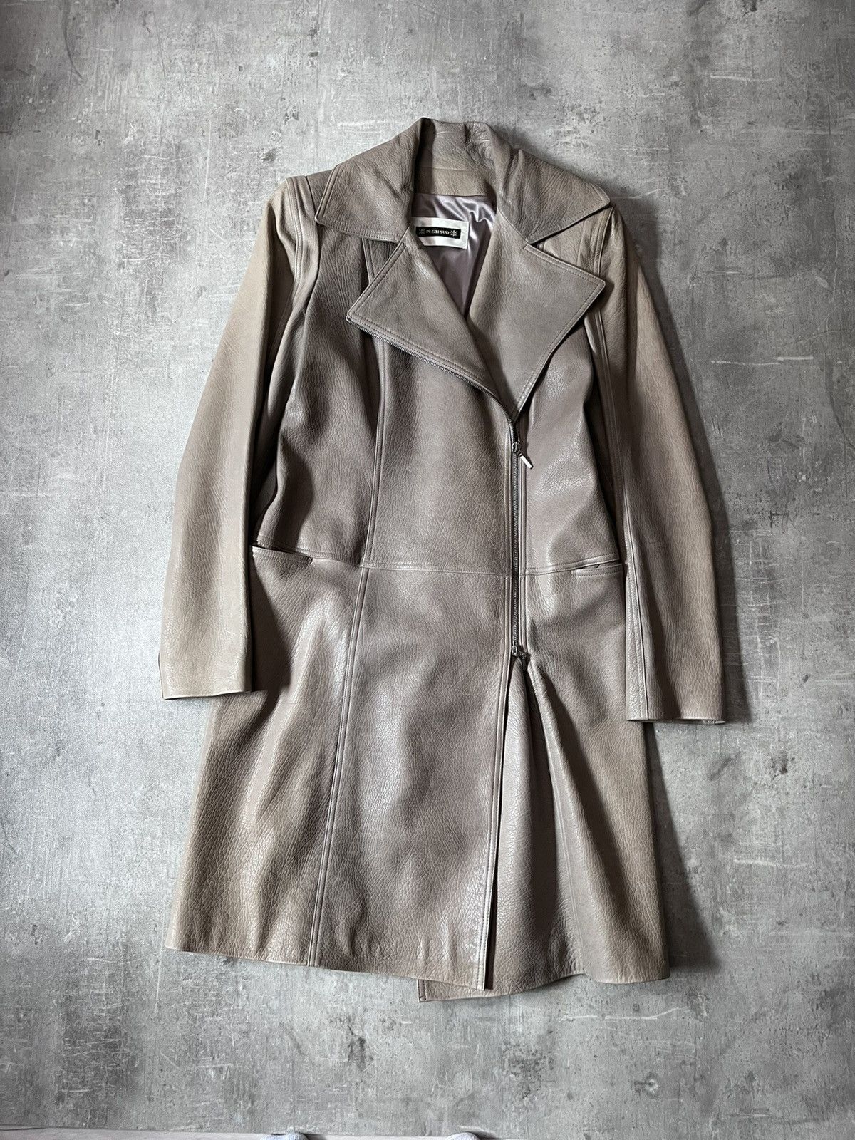 plein sud Plein Sud leather asymetrical coat 00s Size M / US 6-8 / IT 42-44 - 15 Thumbnail