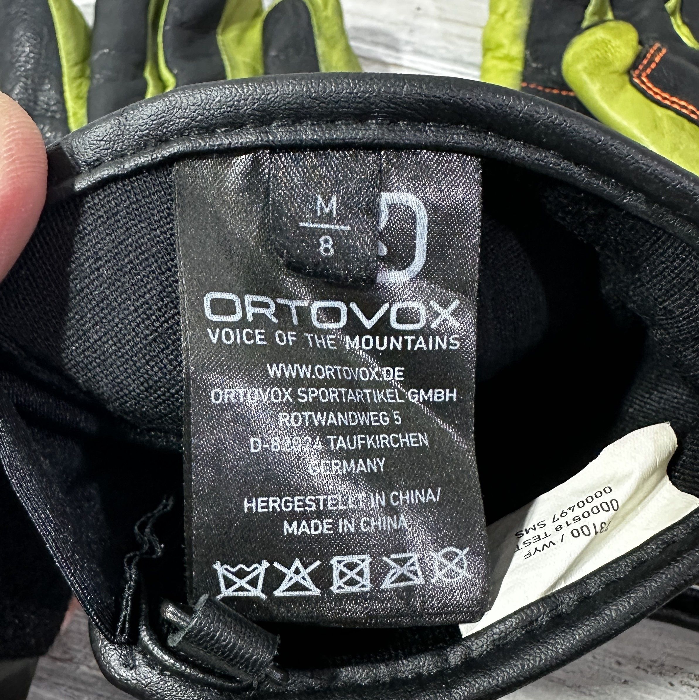 ORTOVOX ORTOVOX Snowboard Gloves Pro Leather Happy Green Ski Sport Size ONE SIZE - 12 Thumbnail