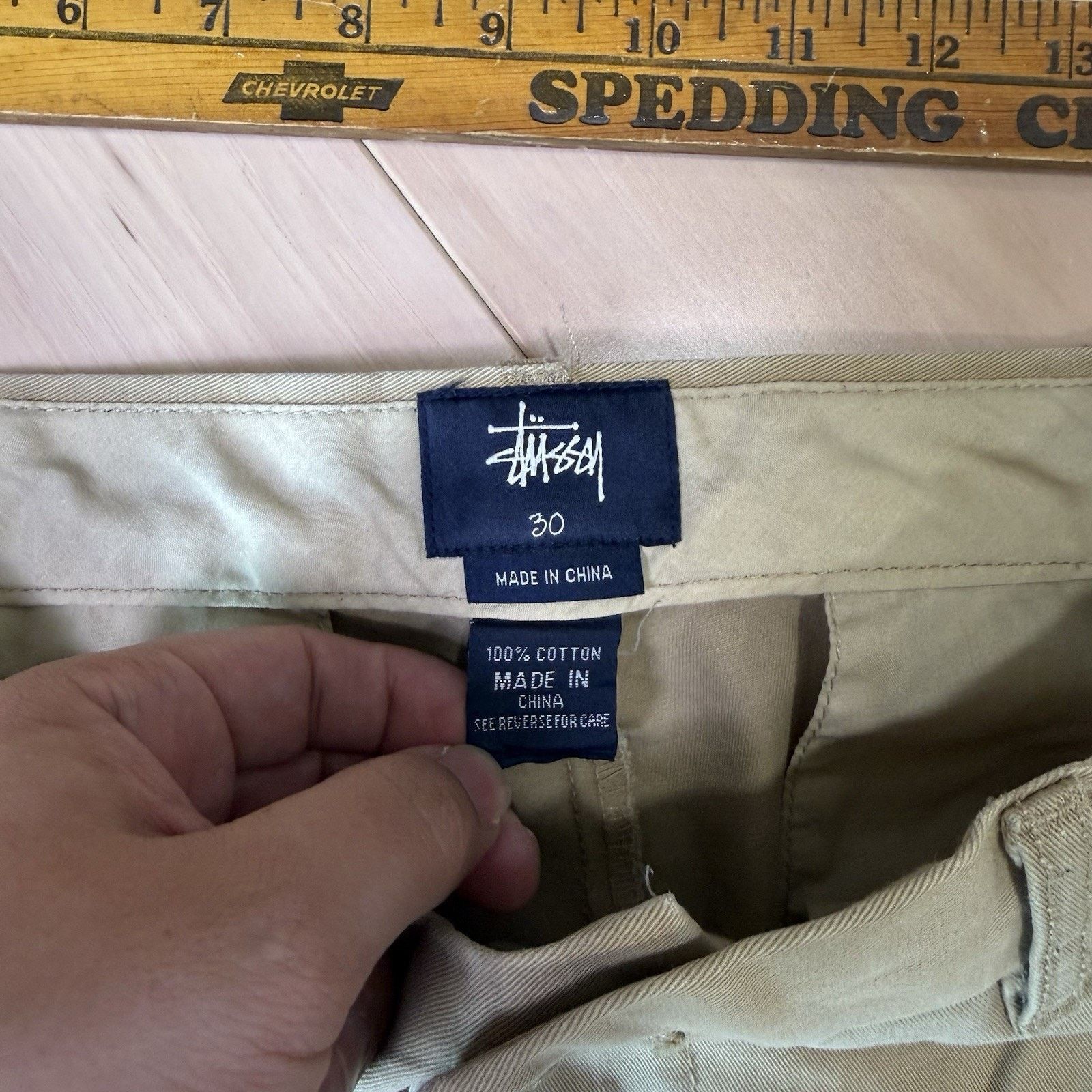 Stussy Vintage Stussy Chino Pants 30 Khaki Minimalist Streetwear Size US 30 / EU 46 - 4 Thumbnail