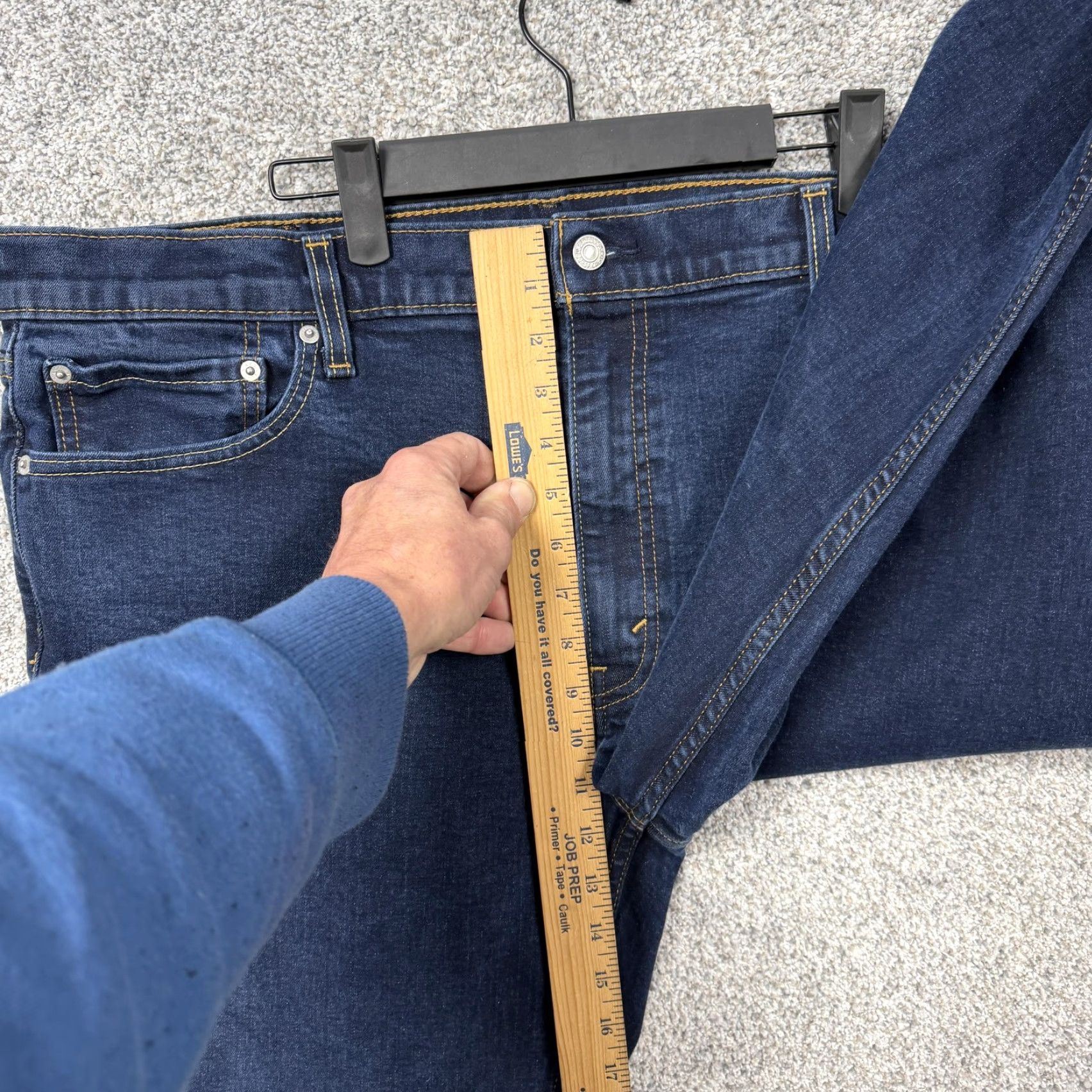 Levi's Levis Jeans 541 Mens 42x29.5 Blue Athletic Taper Stretch Denim Dark Wash Classic Size US 42 / EU 58 - 5 Thumbnail